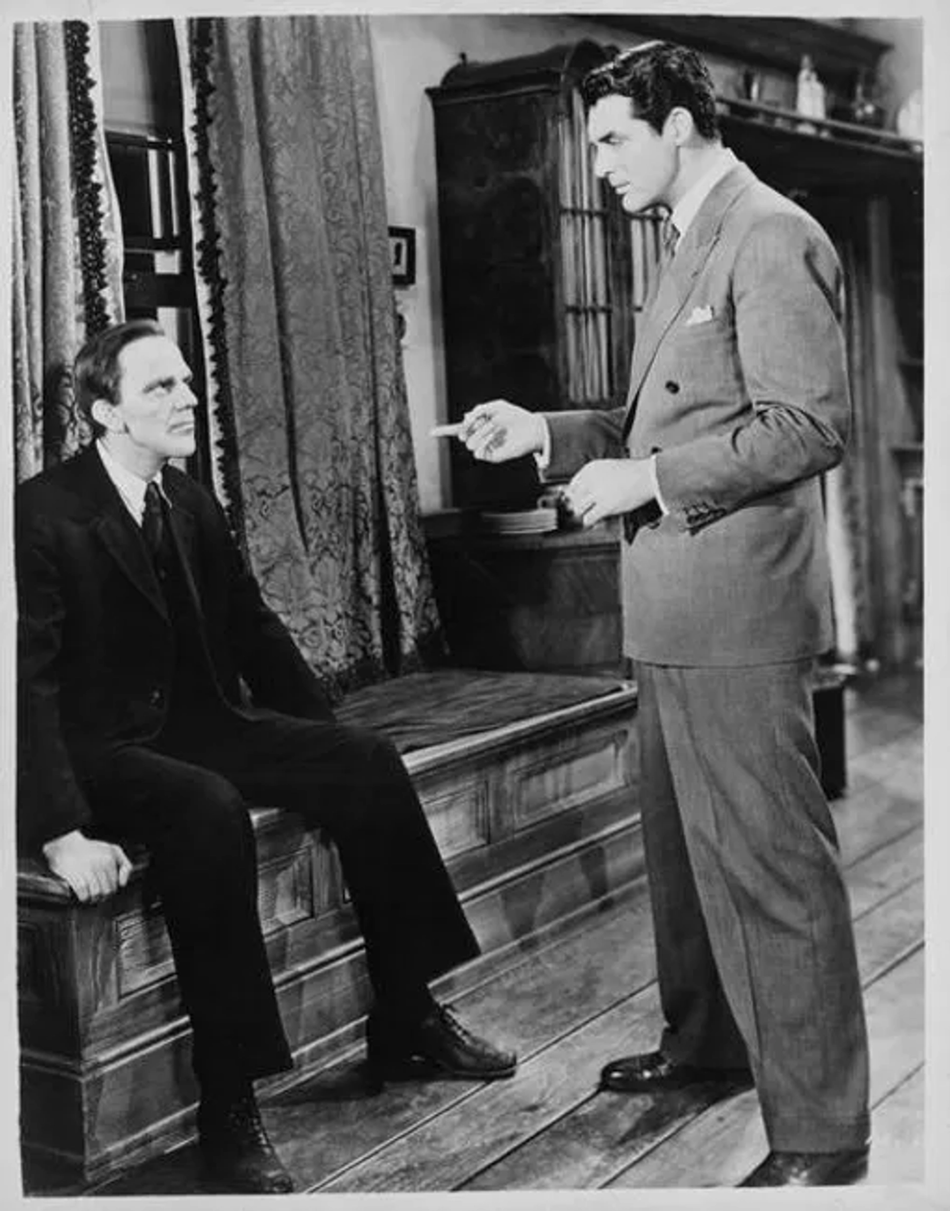 Cary Grant and Raymond Massey in Arsenic and Old Lace (1944)