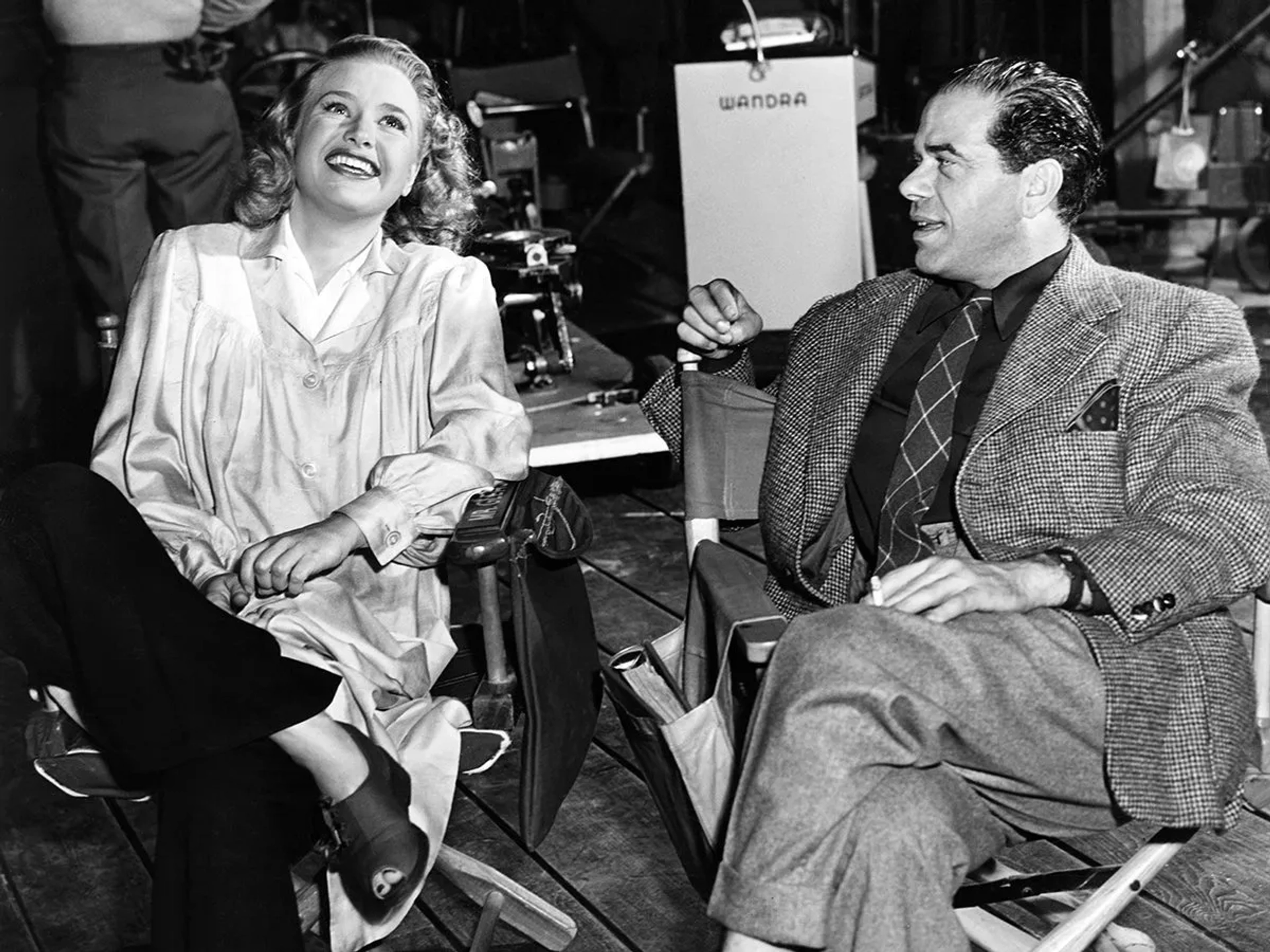 Frank Capra and Priscilla Lane in Arsenic and Old Lace (1944)