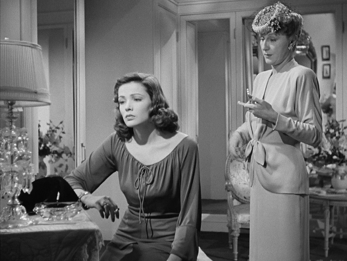 Gene Tierney and Judith Anderson in Laura (1944)