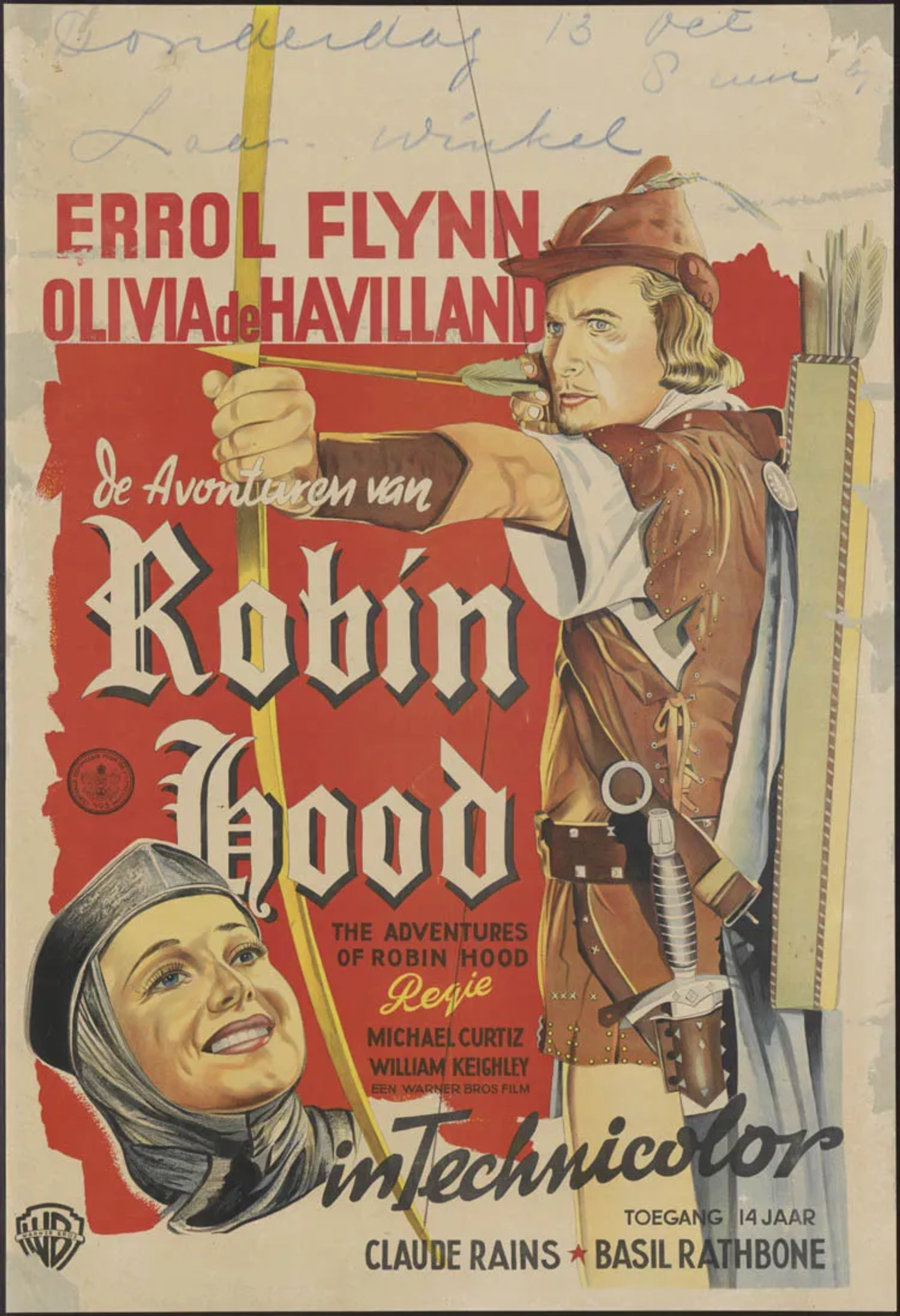 Olivia de Havilland and Errol Flynn in The Adventures of Robin Hood (1938)