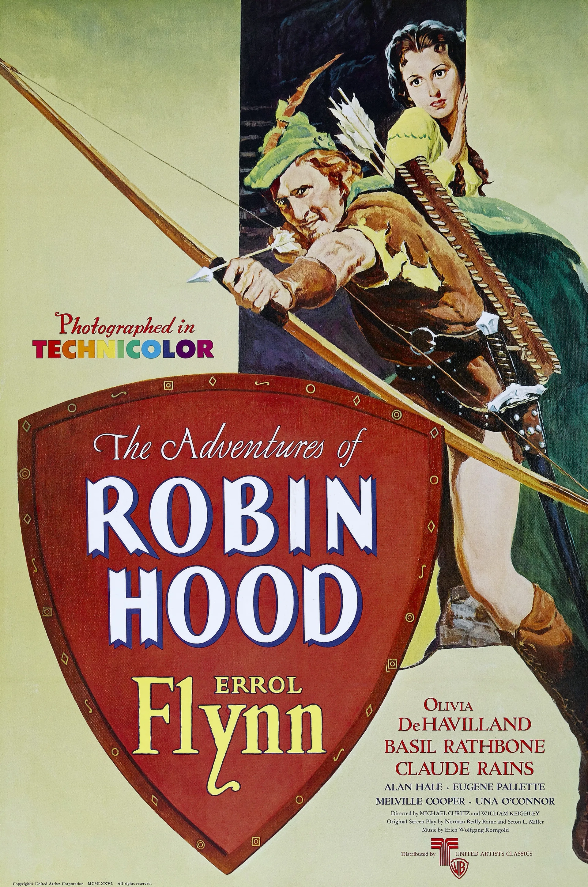 Olivia de Havilland and Errol Flynn in The Adventures of Robin Hood (1938)