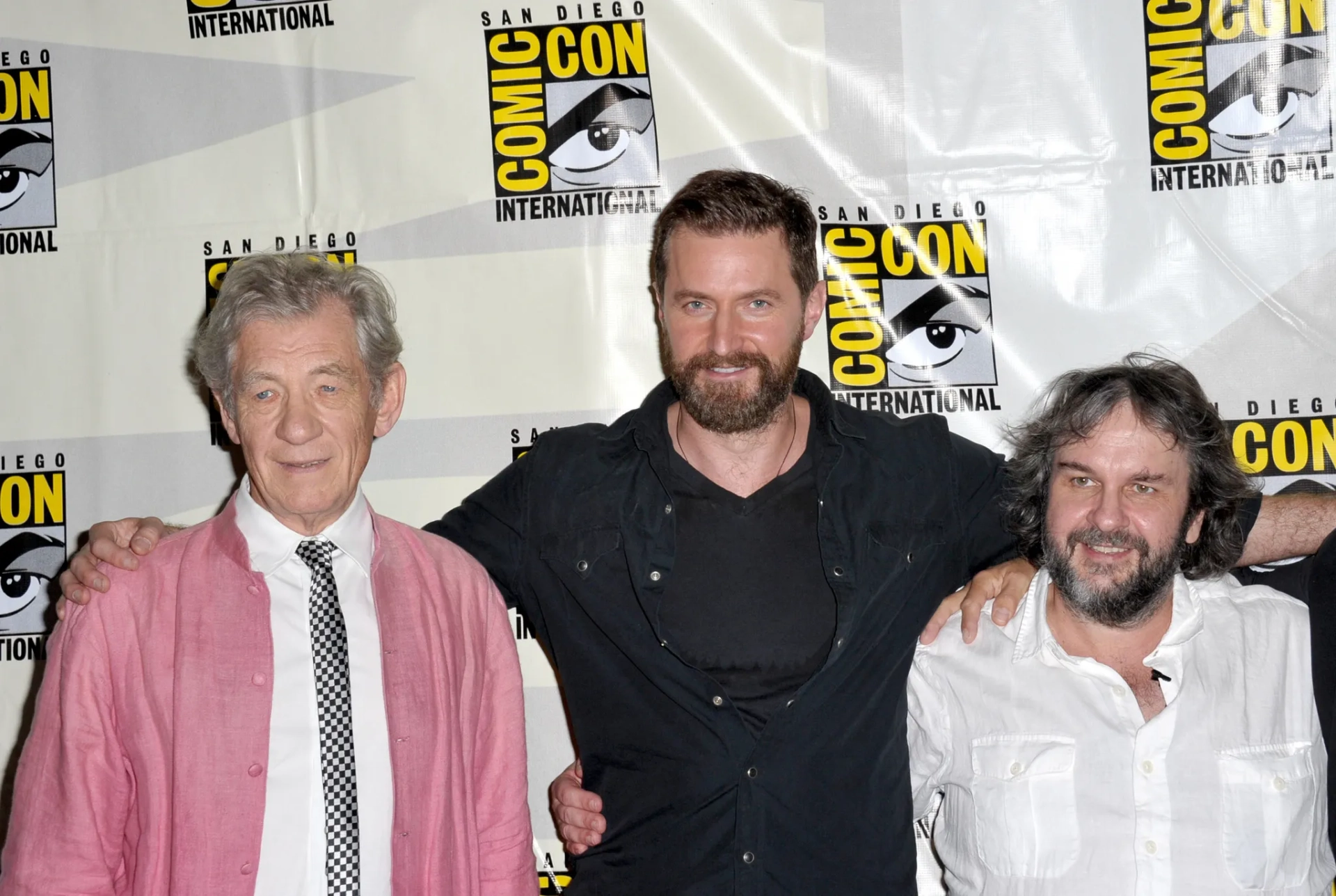 Peter Jackson, Ian McKellen, and Richard Armitage at an event for The Hobbit: An Unexpected Journey (2012)