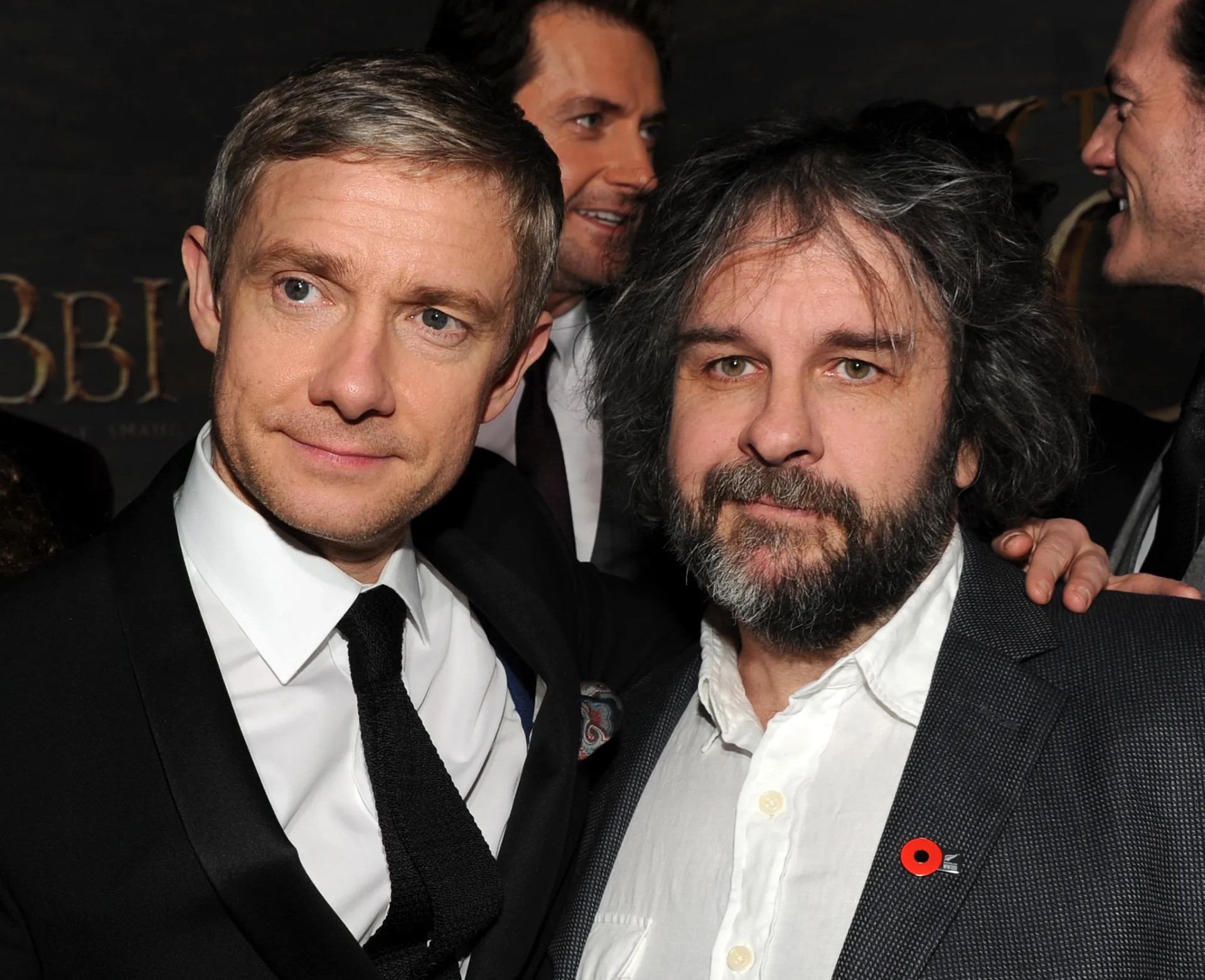 Peter Jackson and Martin Freeman at an event for The Hobbit: The Desolation of Smaug (2013)