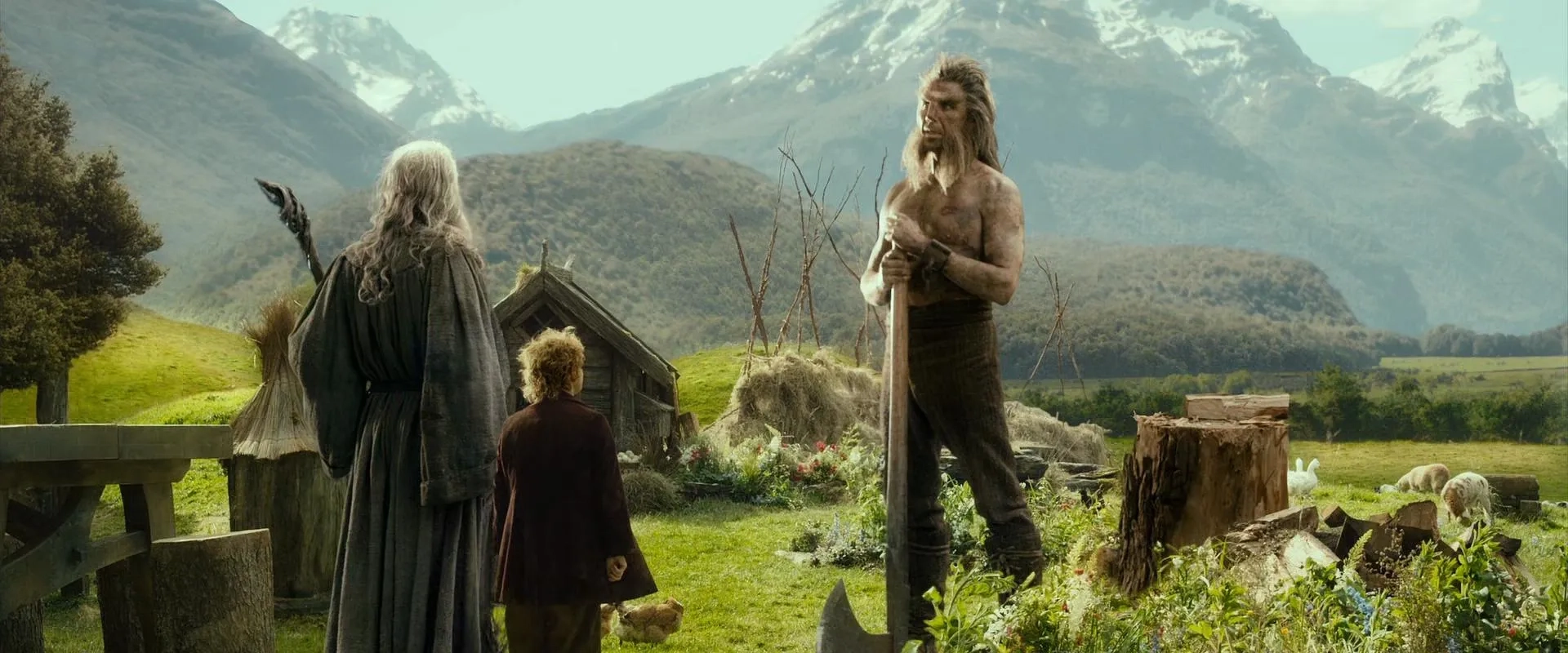 Ian McKellen, Martin Freeman, and Mikael Persbrandt in The Hobbit: The Desolation of Smaug (2013)