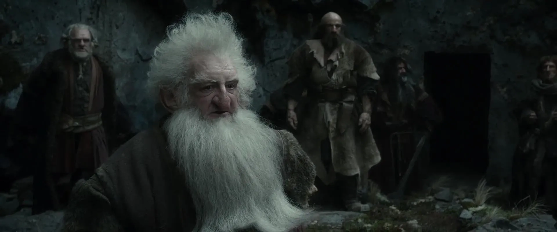 Mark Hadlow, William Kircher, Graham McTavish, Ken Stott, and Adam Brown in The Hobbit: The Desolation of Smaug (2013)