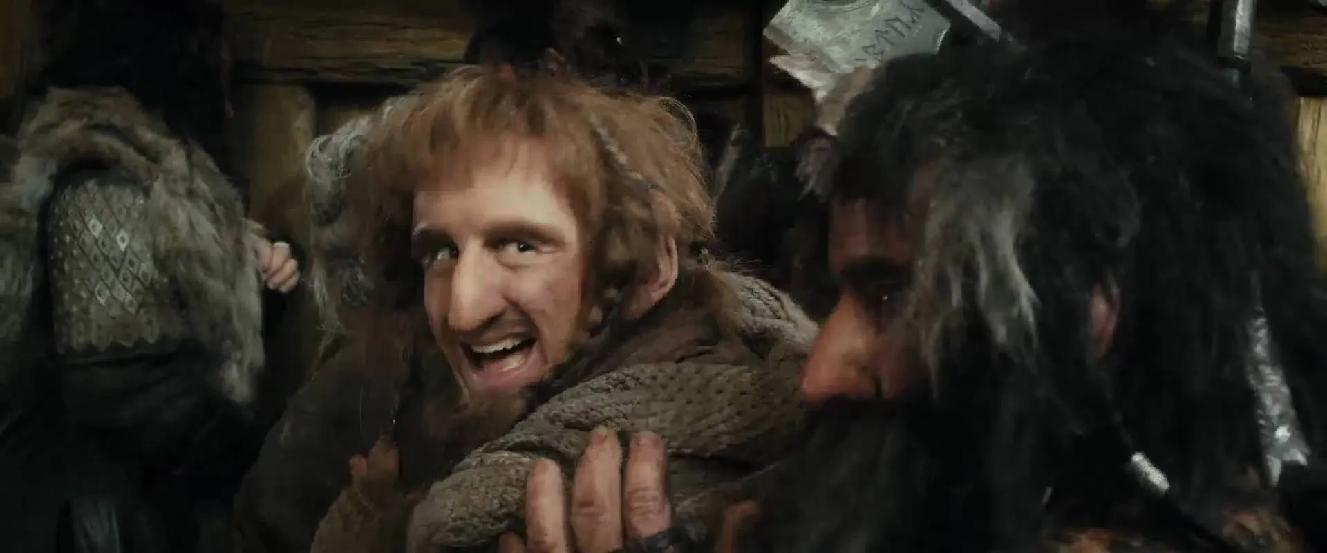 Richard Armitage, William Kircher, Aidan Turner, and Adam Brown in The Hobbit: The Desolation of Smaug (2013)