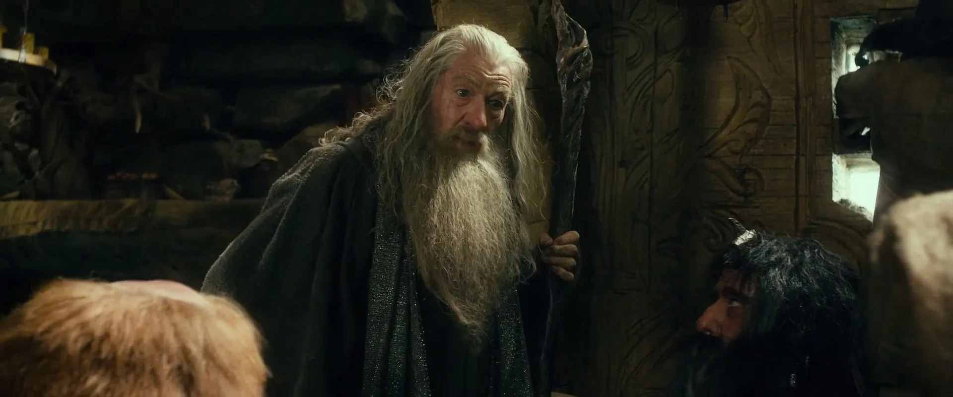 Ian McKellen, William Kircher, and Stephen Hunter in The Hobbit: The Desolation of Smaug (2013)