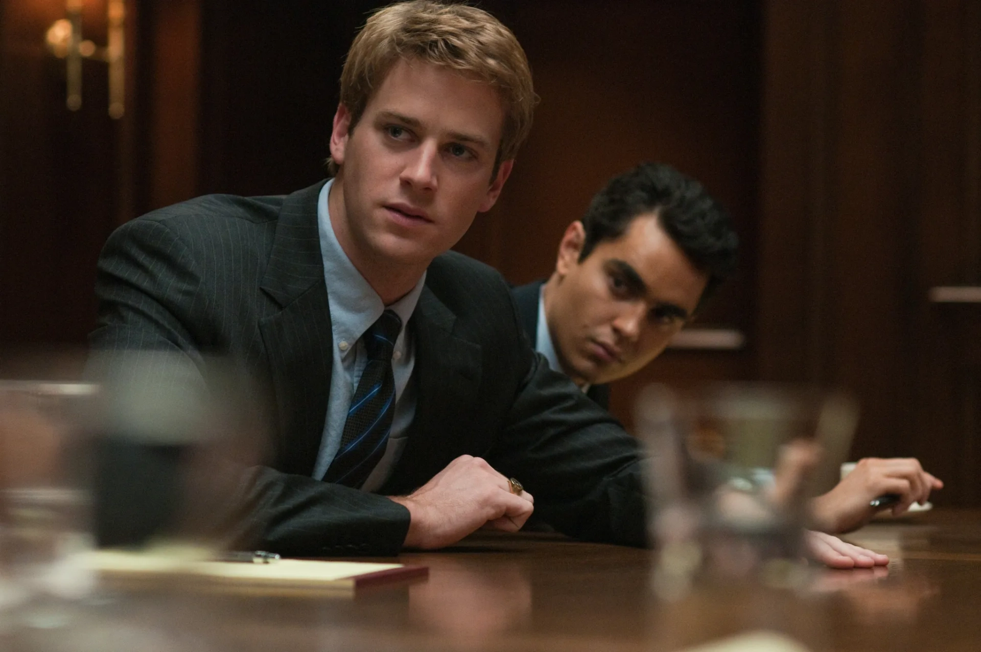 Max Minghella and Armie Hammer in The Social Network (2010)