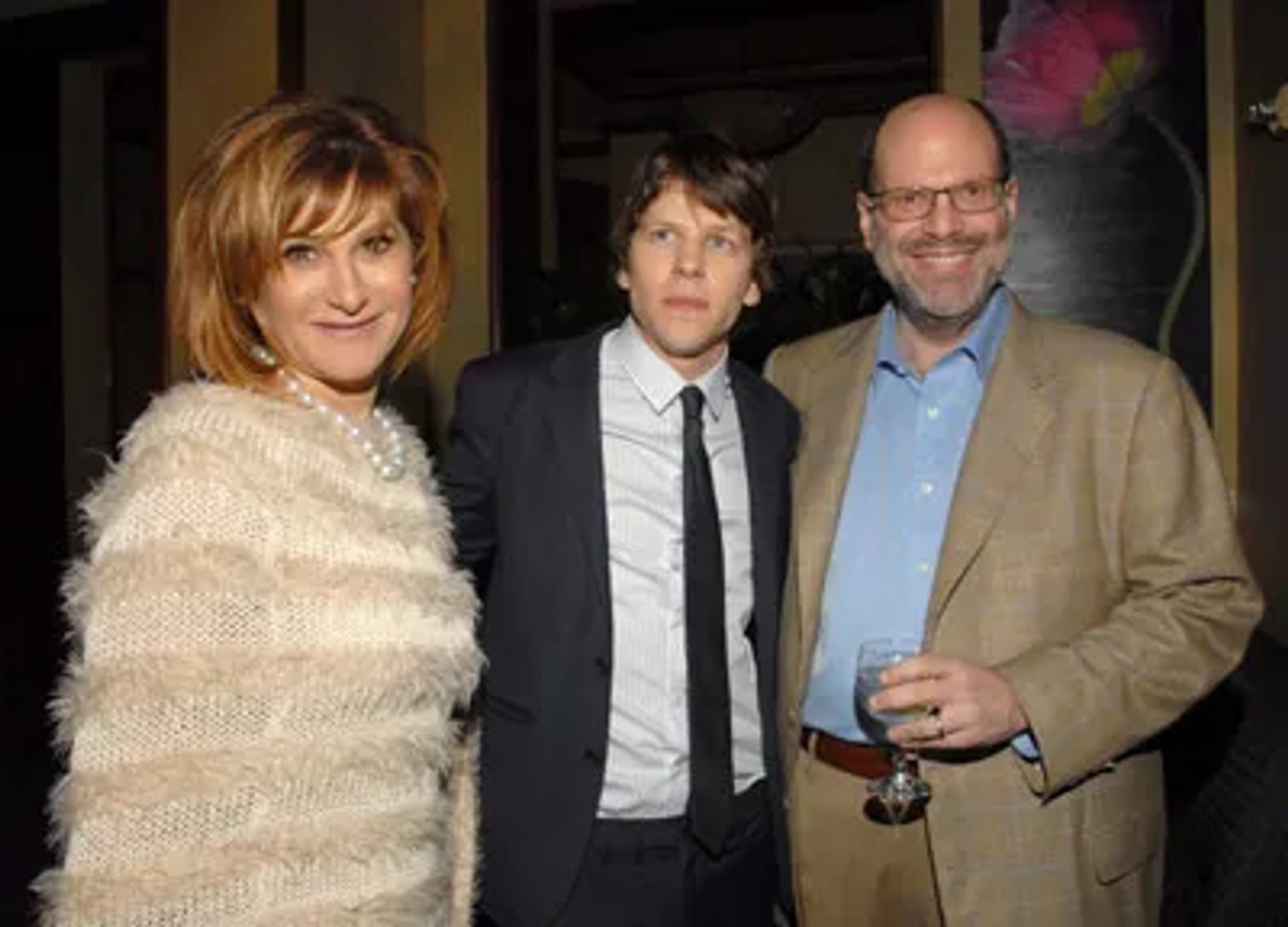 Jesse Eisenberg, Scott Rudin, and Amy Pascal at an event for The Social Network (2010)