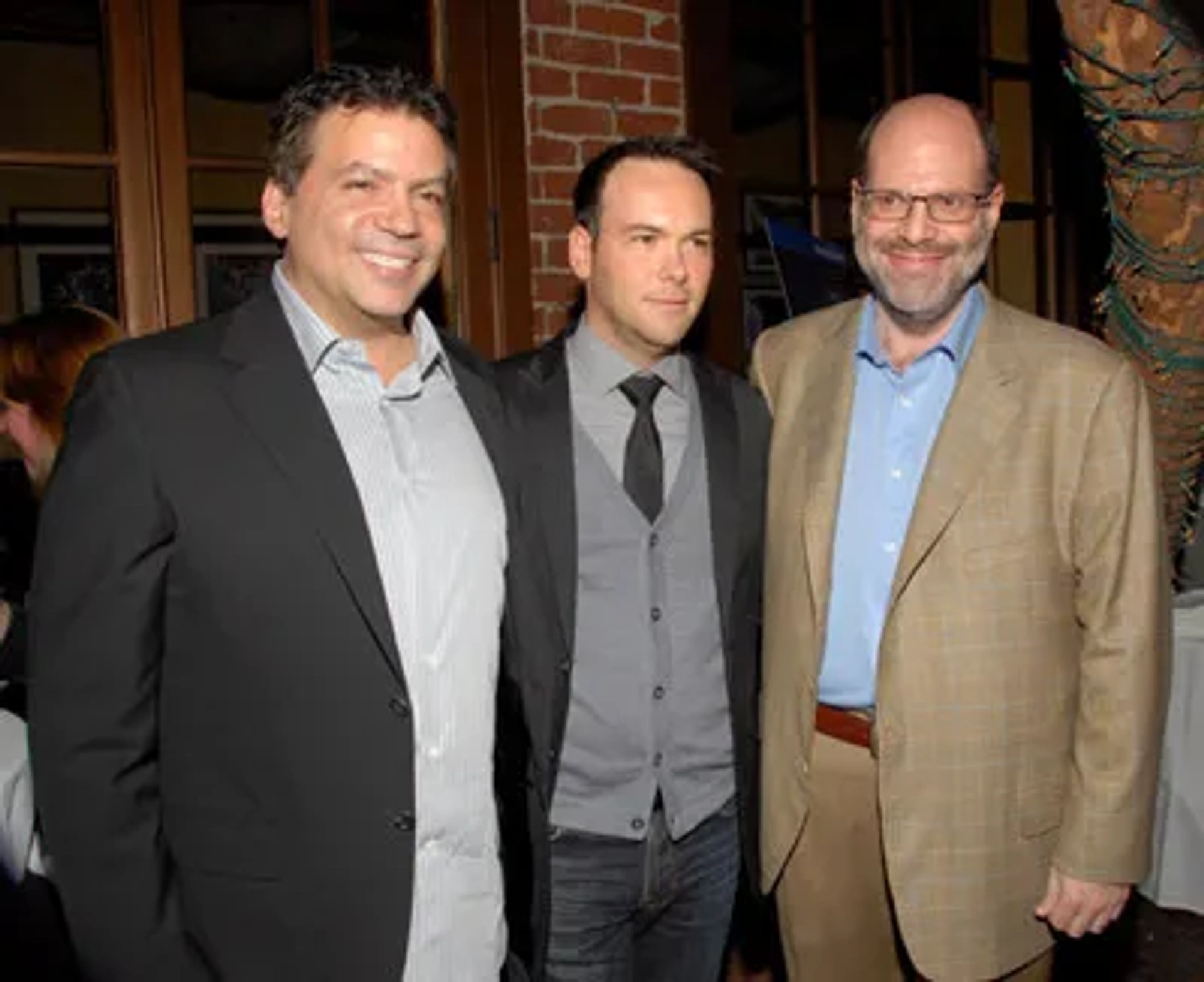 Michael De Luca, Dana Brunetti, and Scott Rudin at an event for The Social Network (2010)