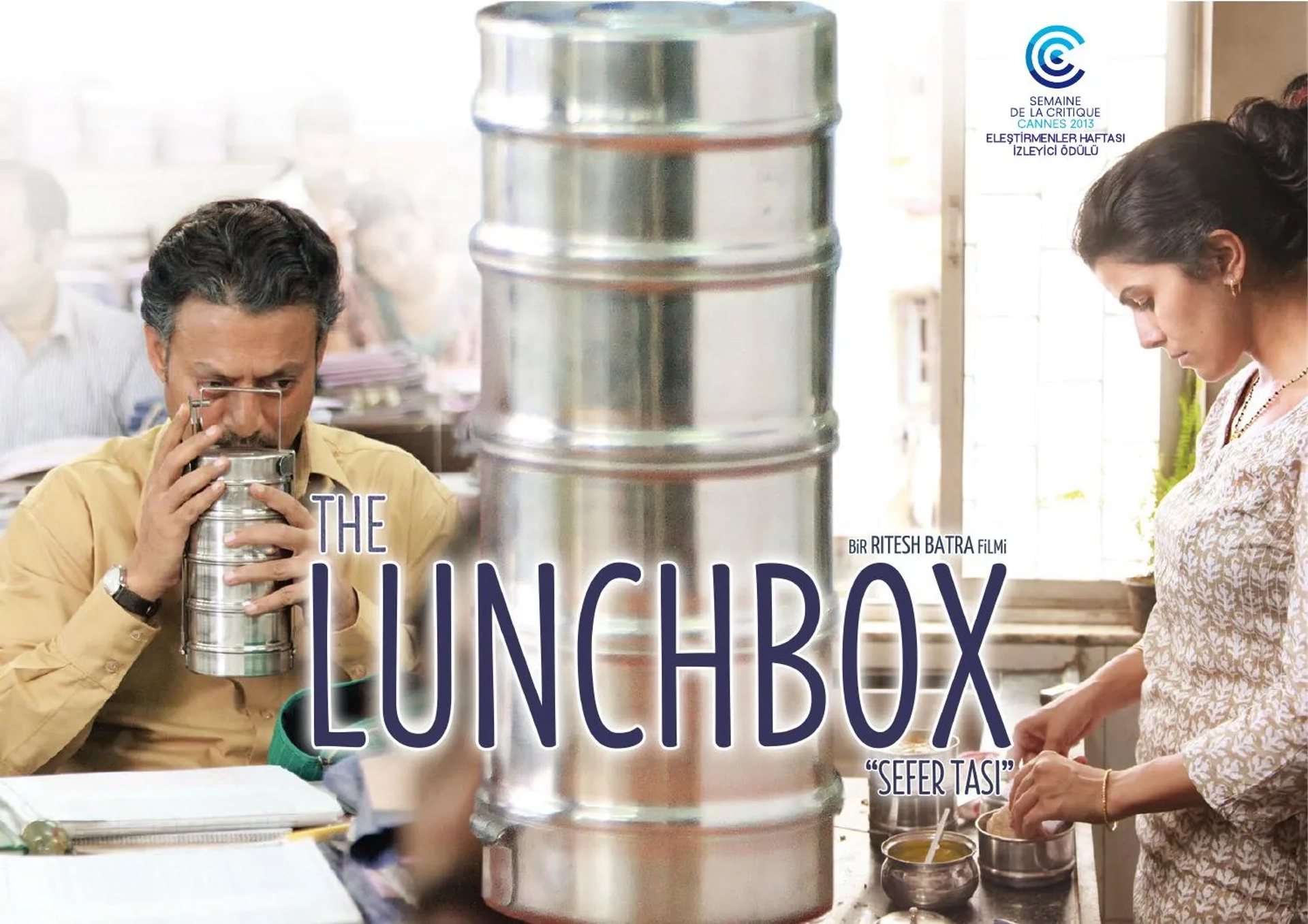 Irrfan Khan and Nimrat Kaur in The Lunchbox (2013)