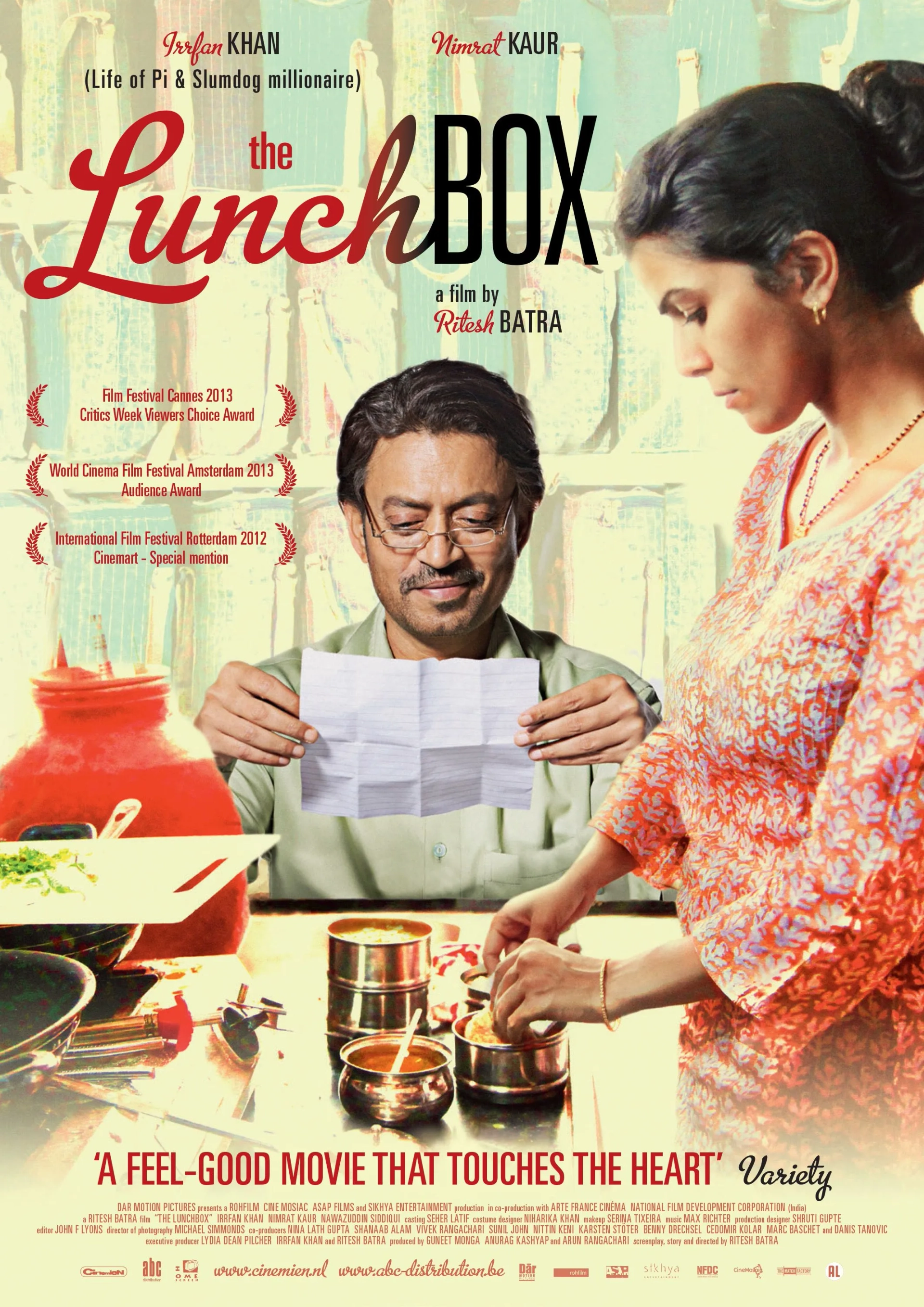 Irrfan Khan and Nimrat Kaur in The Lunchbox (2013)