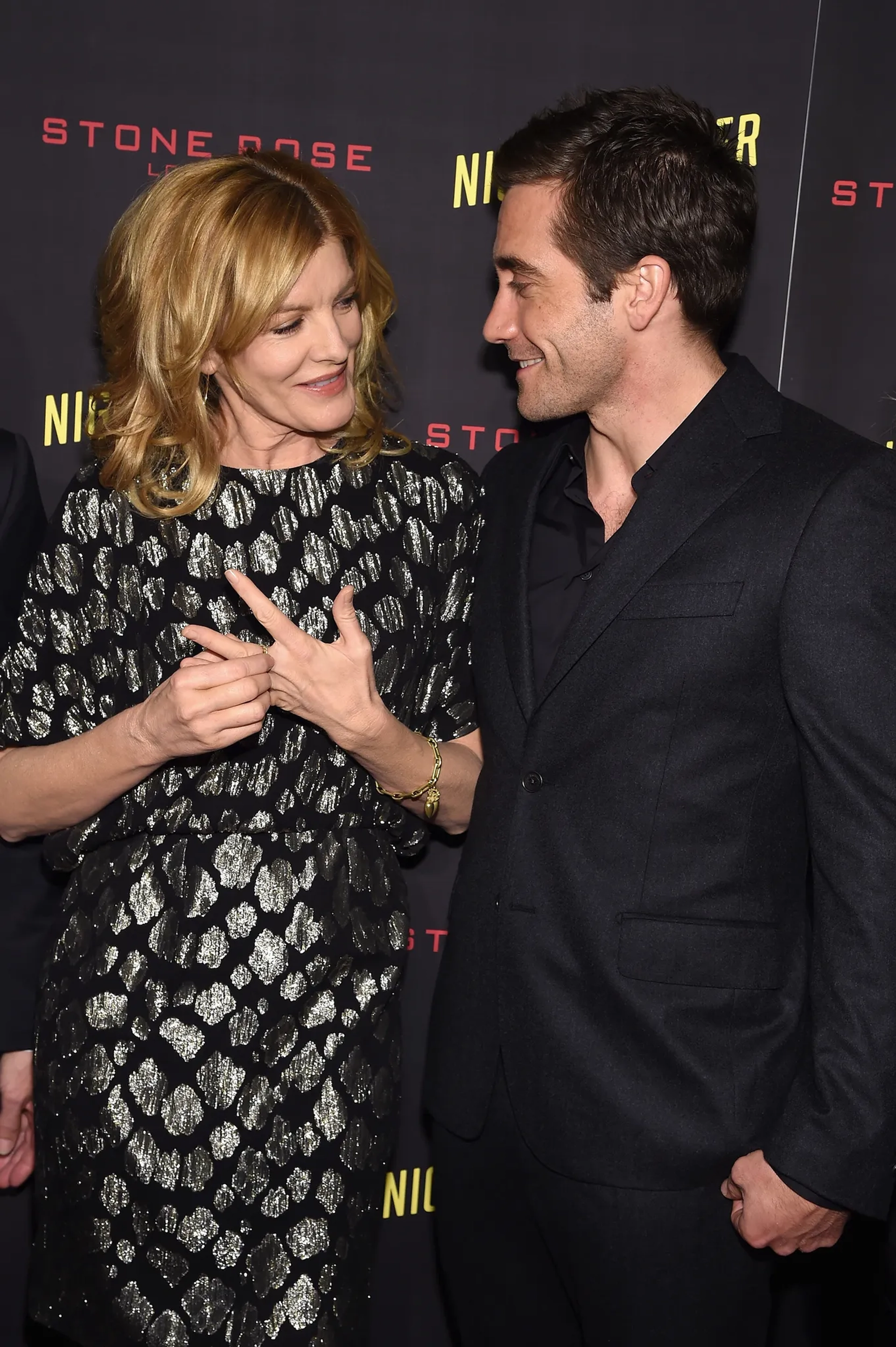 Rene Russo and Jake Gyllenhaal at an event for Nightcrawler (2014)