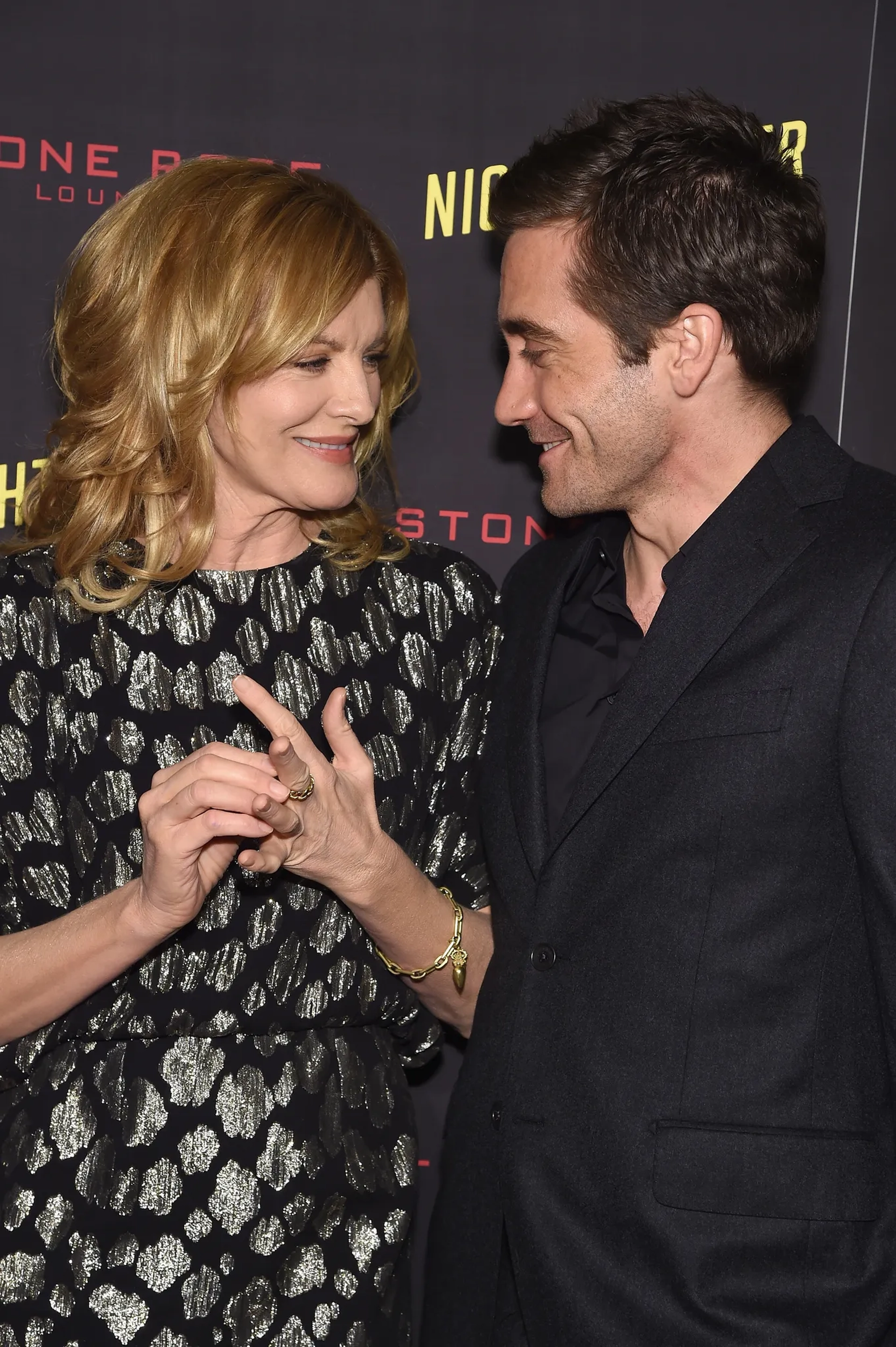 Rene Russo and Jake Gyllenhaal at an event for Nightcrawler (2014)