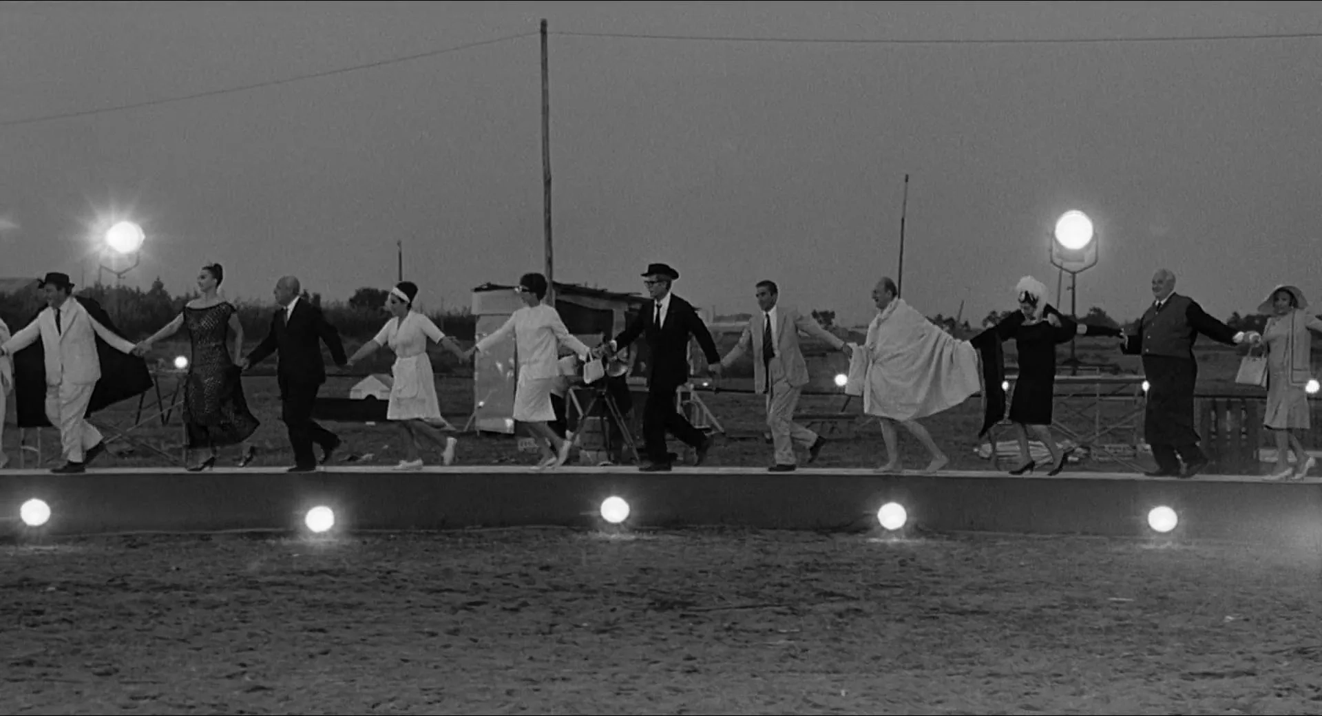 Marcello Mastroianni and Anouk Aimée in 8½ (1963)