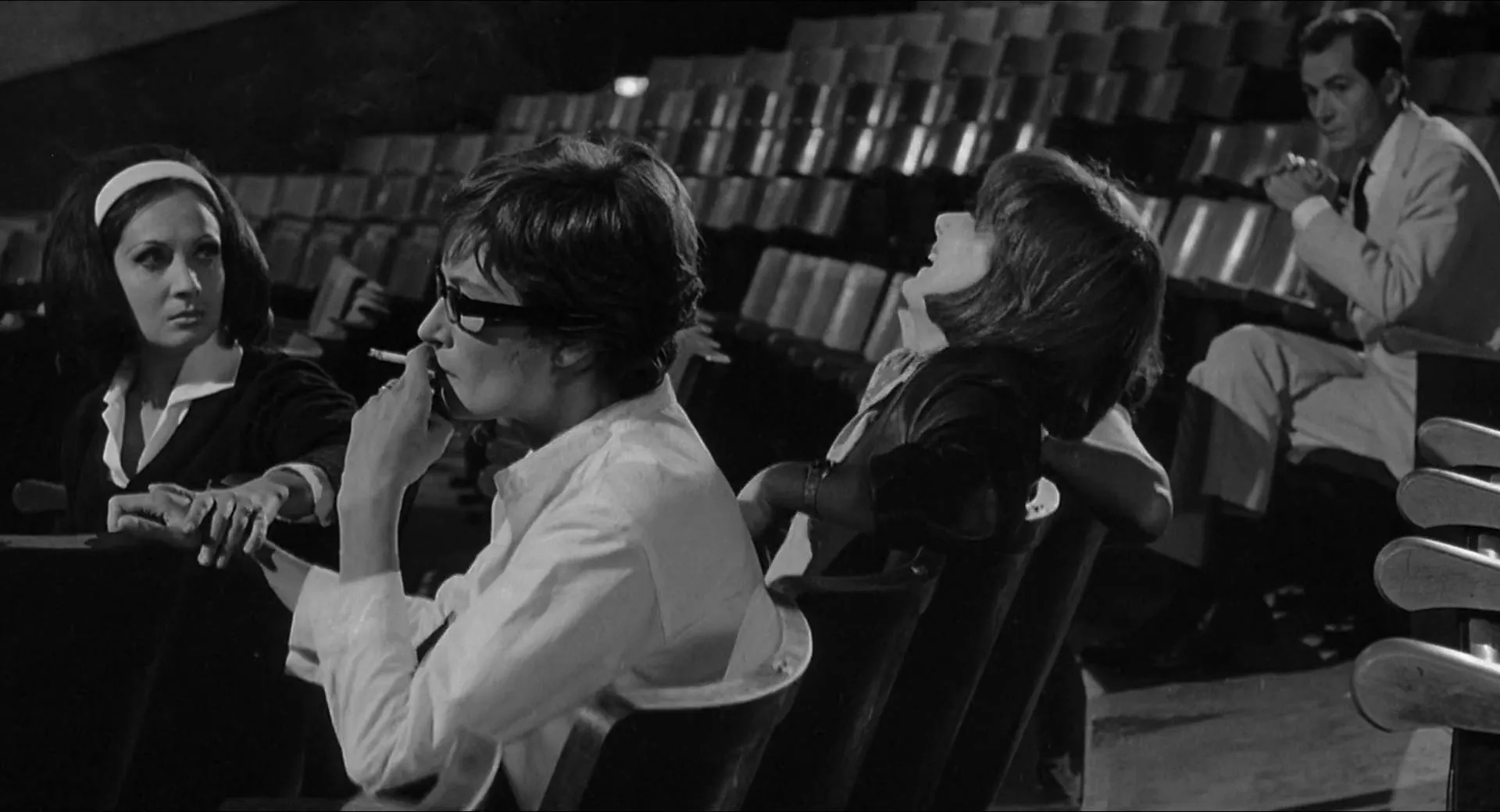 Anouk Aimée and Rossella Falk in 8½ (1963)