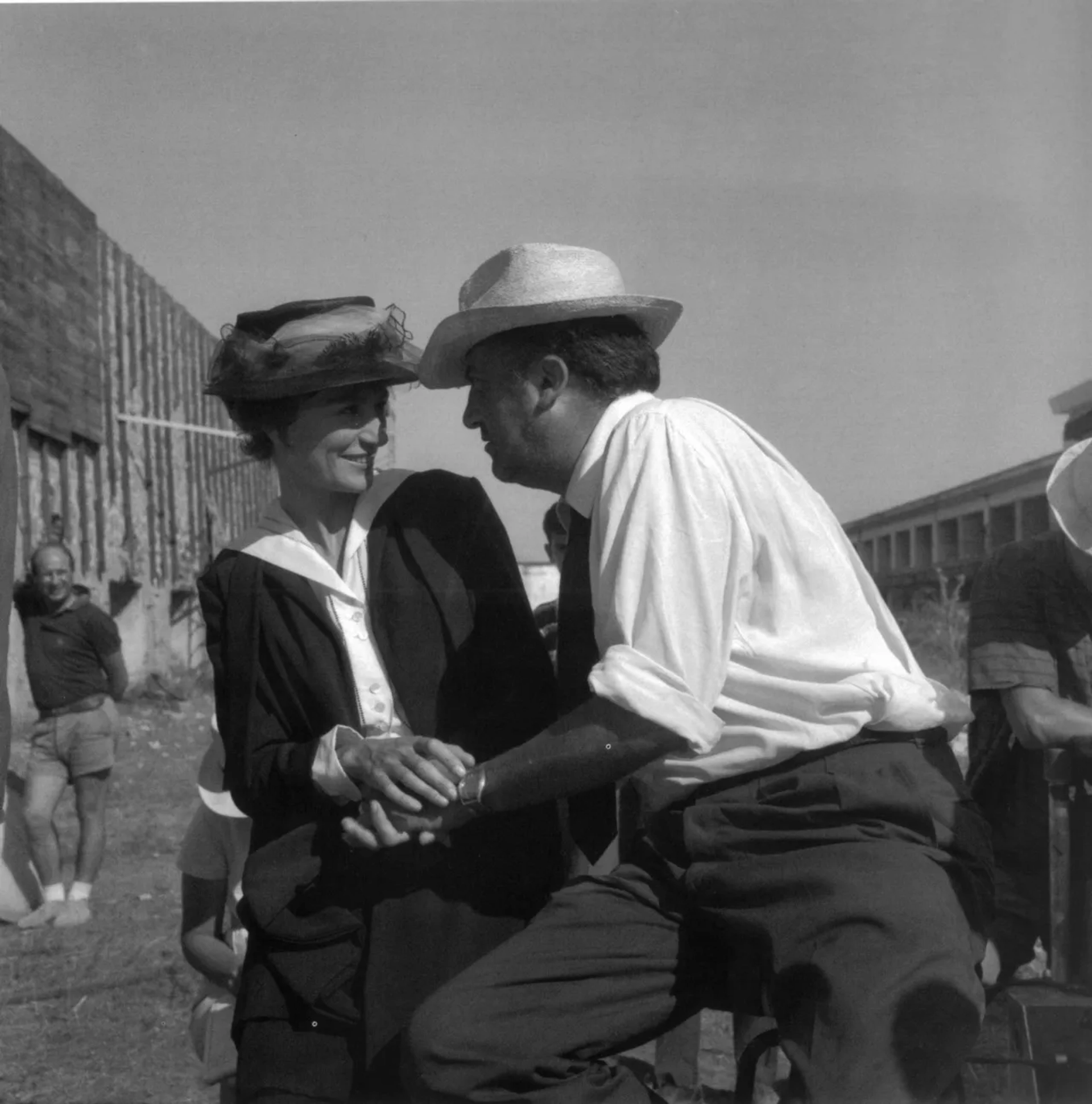 Federico Fellini and Anouk Aimée in 8½ (1963)