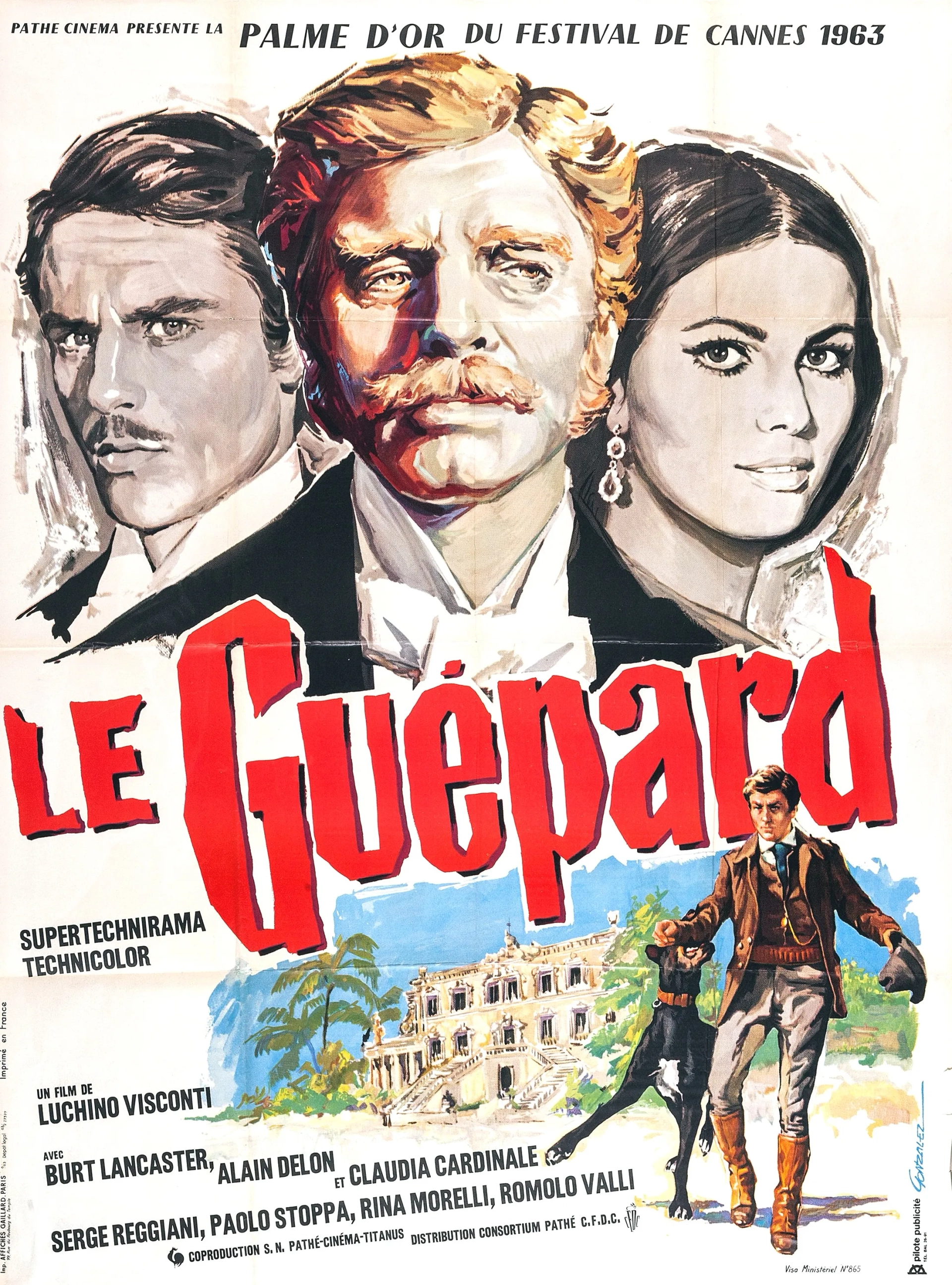 Burt Lancaster, Claudia Cardinale, and Alain Delon in The Leopard (1963)