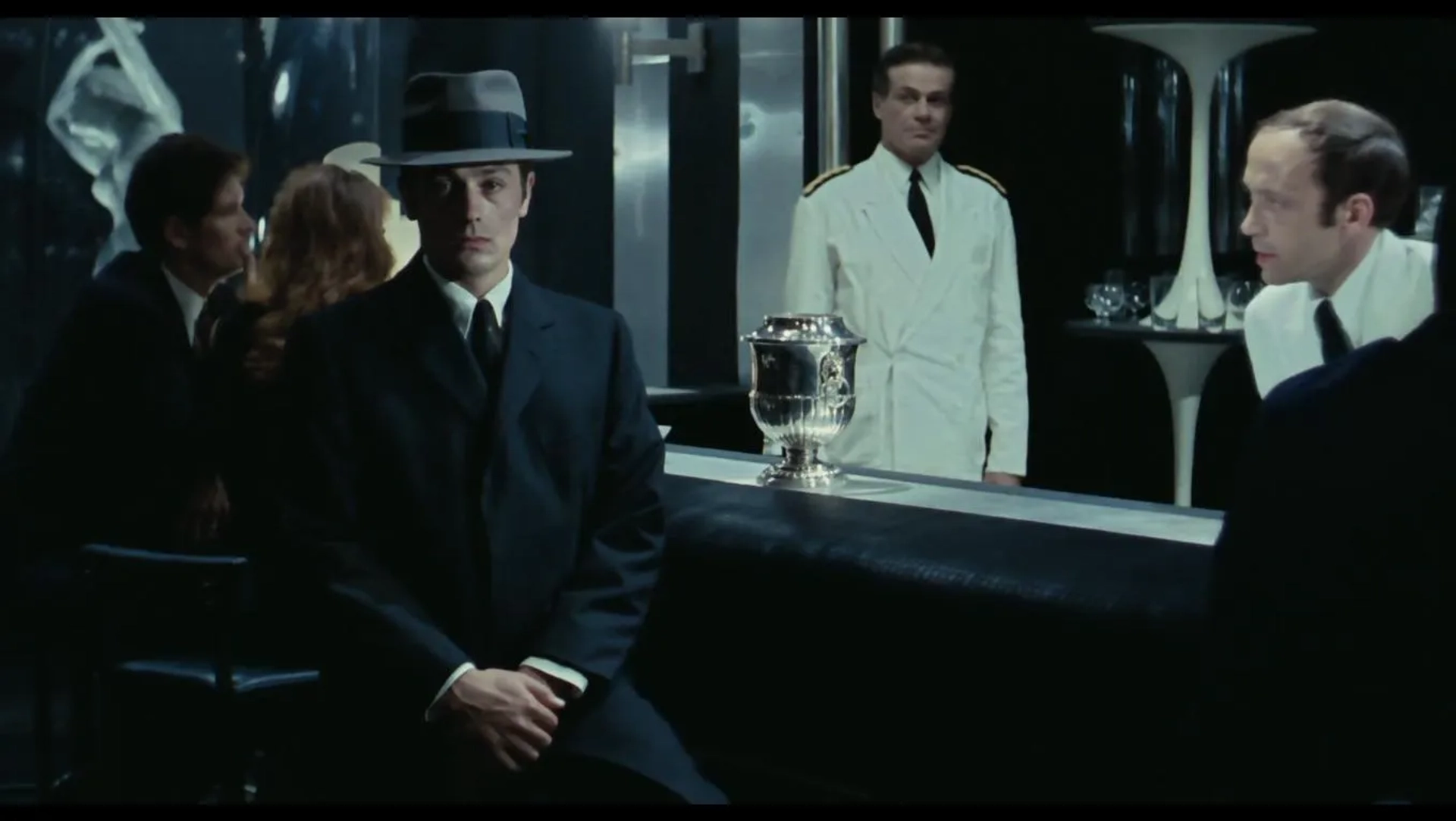 Alain Delon and Robert Favart in Le Samouraï (1967)