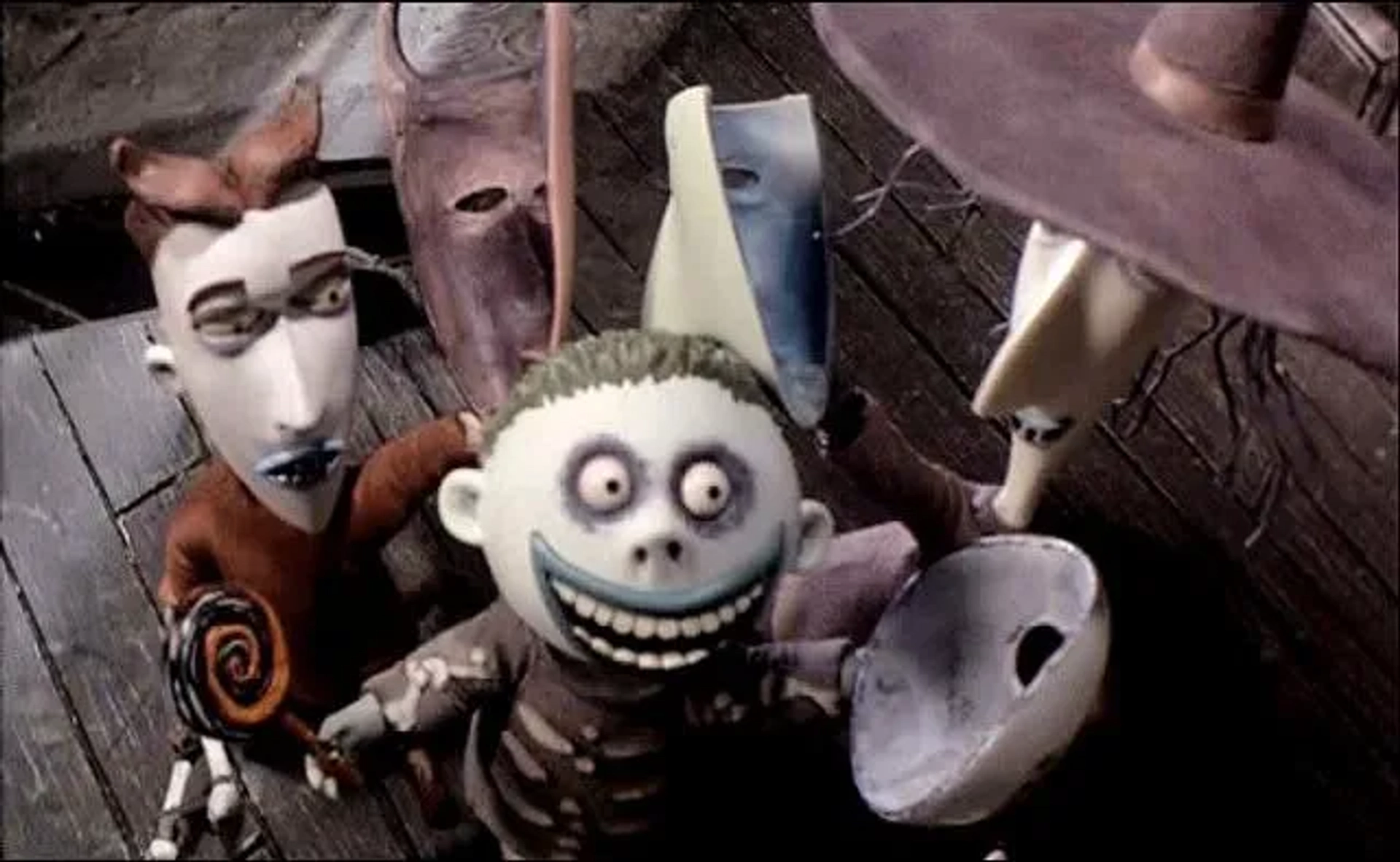 Danny Elfman, Paul Reubens, and Catherine O'Hara in The Nightmare Before Christmas (1993)