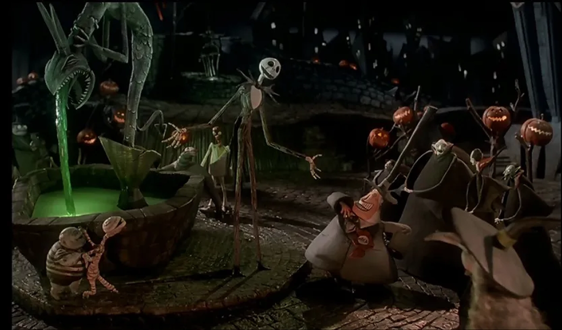 Danny Elfman, Chris Sarandon, and Glenn Shadix in The Nightmare Before Christmas (1993)