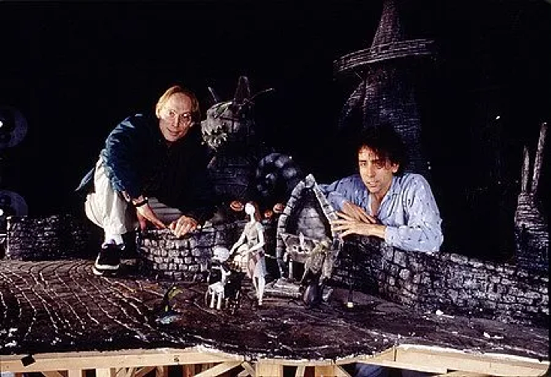 Tim Burton and Henry Selick in The Nightmare Before Christmas (1993)