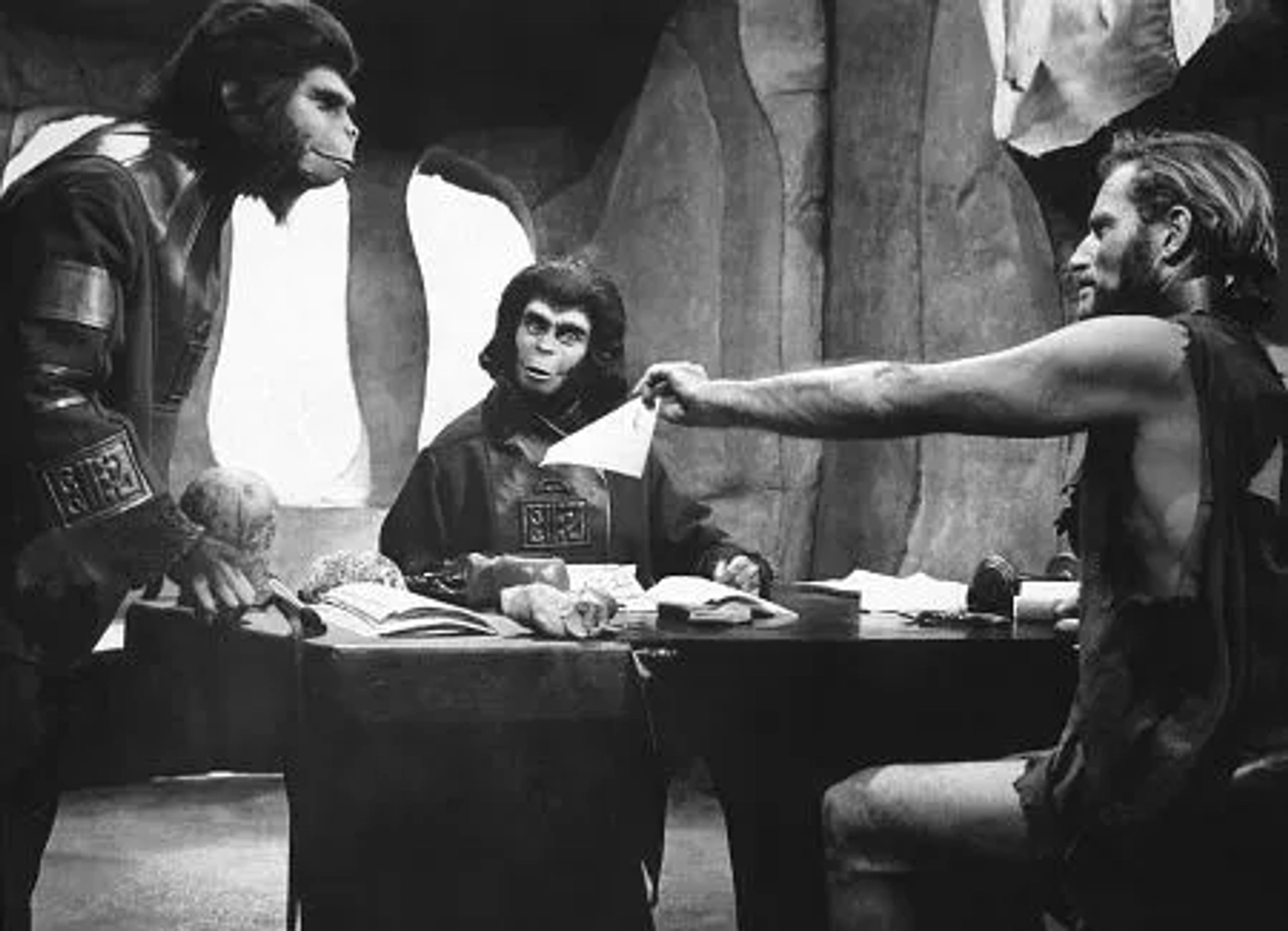 "Planet Of The Apes" Roddy McDowall, Kim Hunter, Charlton Heston