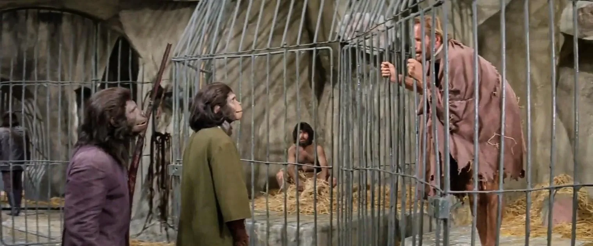 Charlton Heston and Kim Hunter in Planet of the Apes (1968)