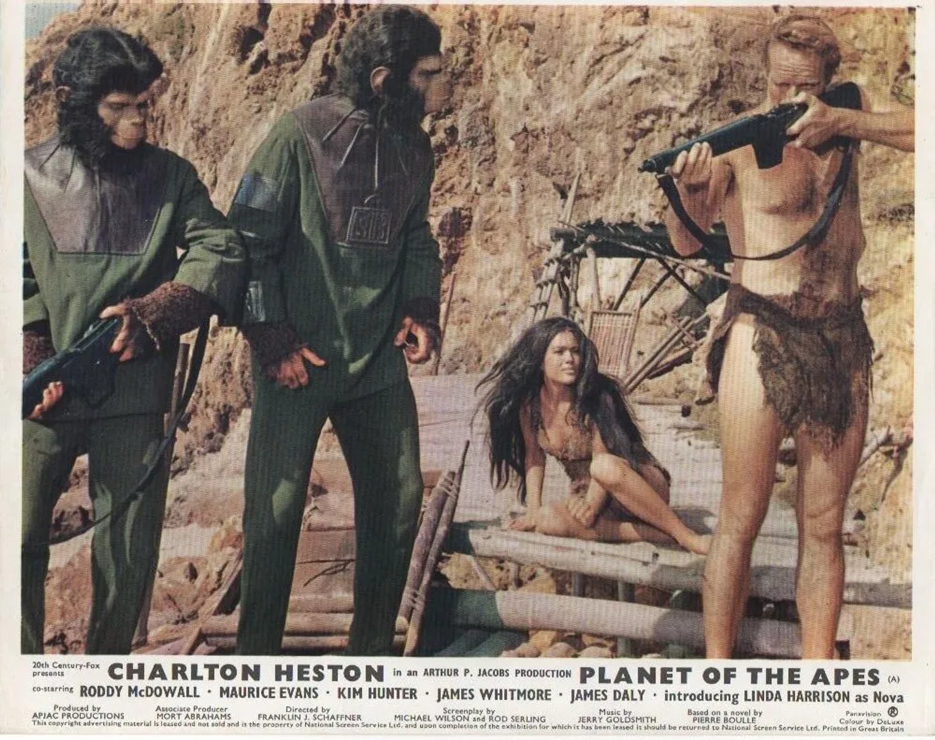 Charlton Heston and Linda Harrison in Planet of the Apes (1968)