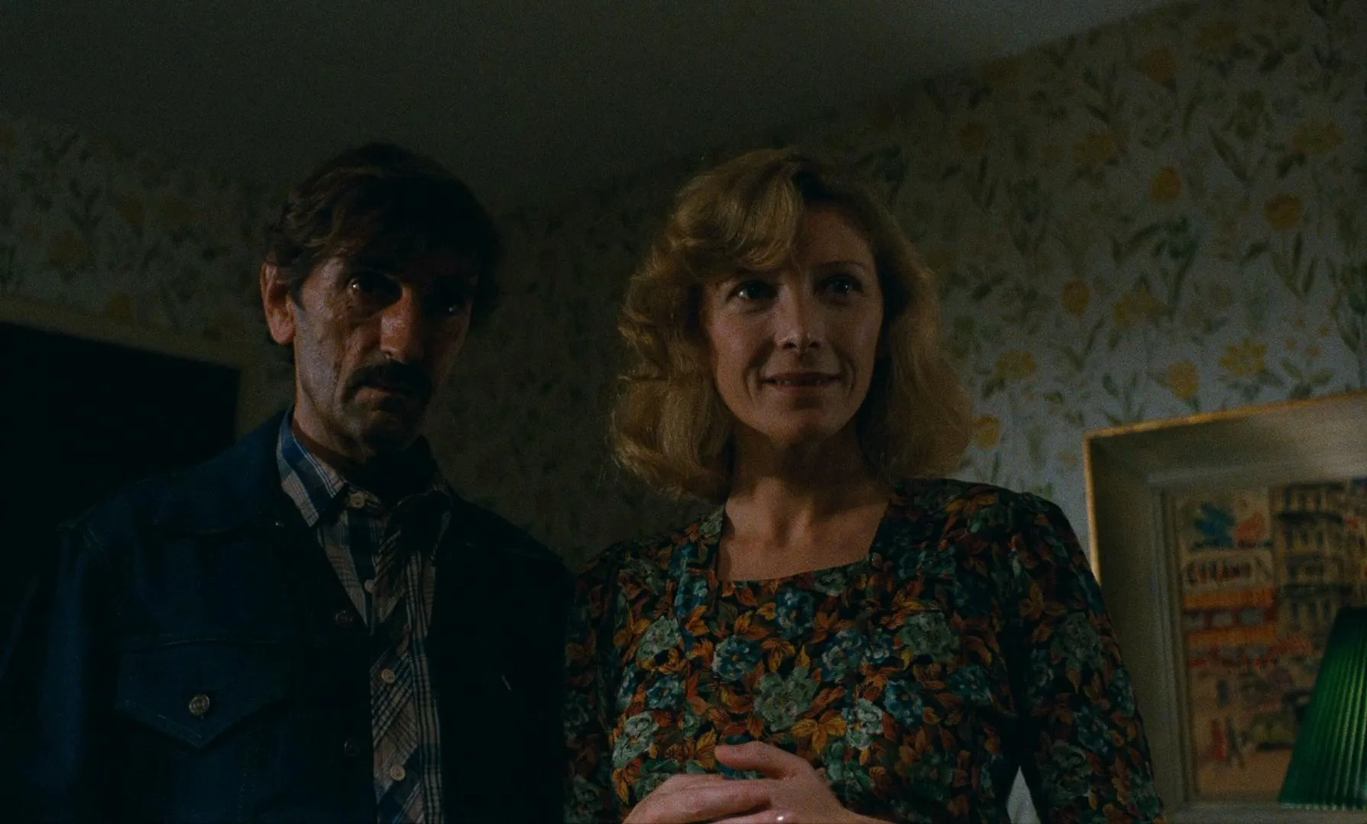 Harry Dean Stanton and Aurore Clément in Paris, Texas (1984)