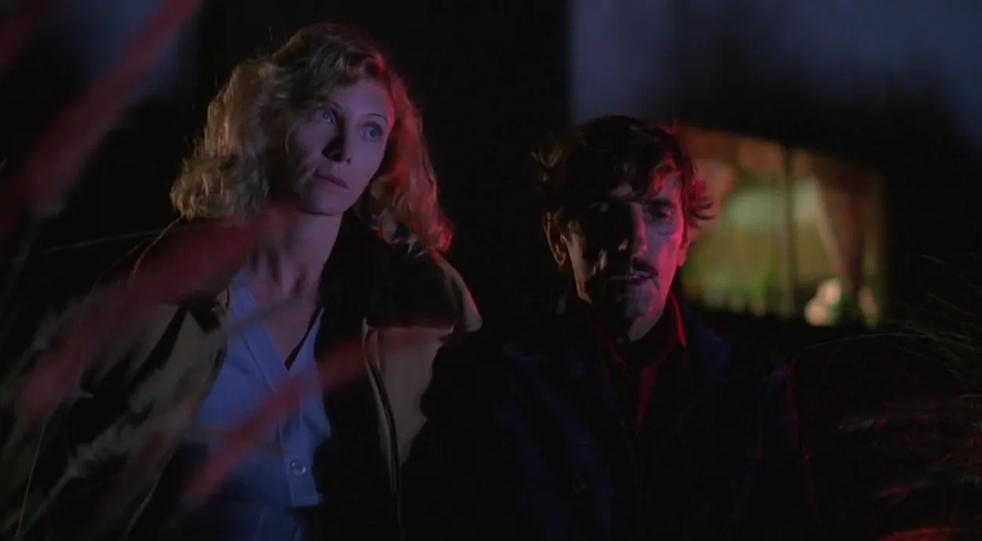 Harry Dean Stanton and Aurore Clément in Paris, Texas (1984)