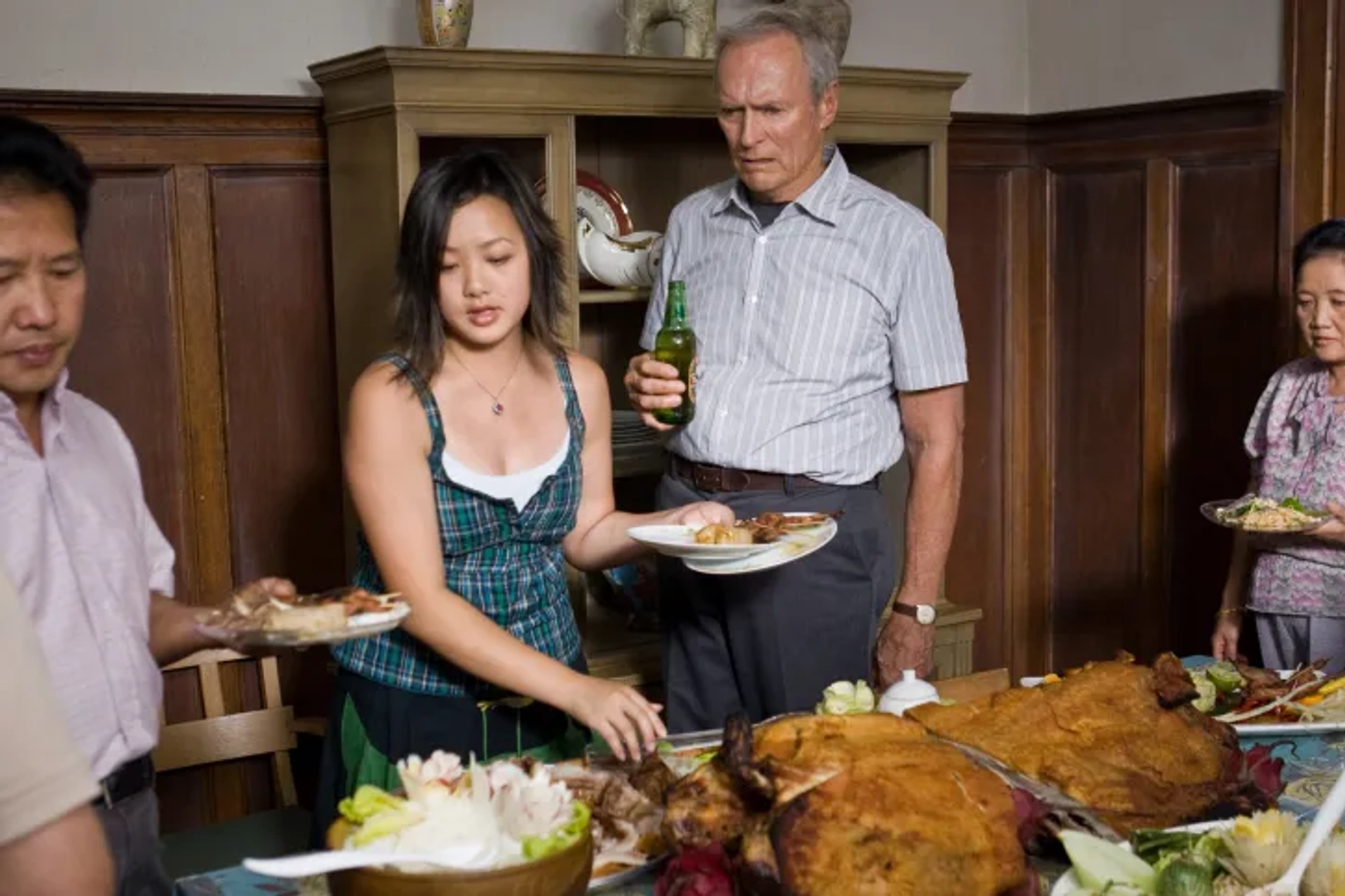 Clint Eastwood and Ahney Her in Gran Torino (2008)