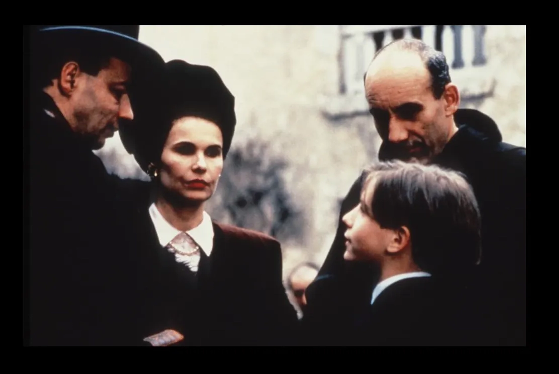 Gaspard Manesse, Philippe Morier-Genoud, and Francine Racette in Goodbye, Children (1987)