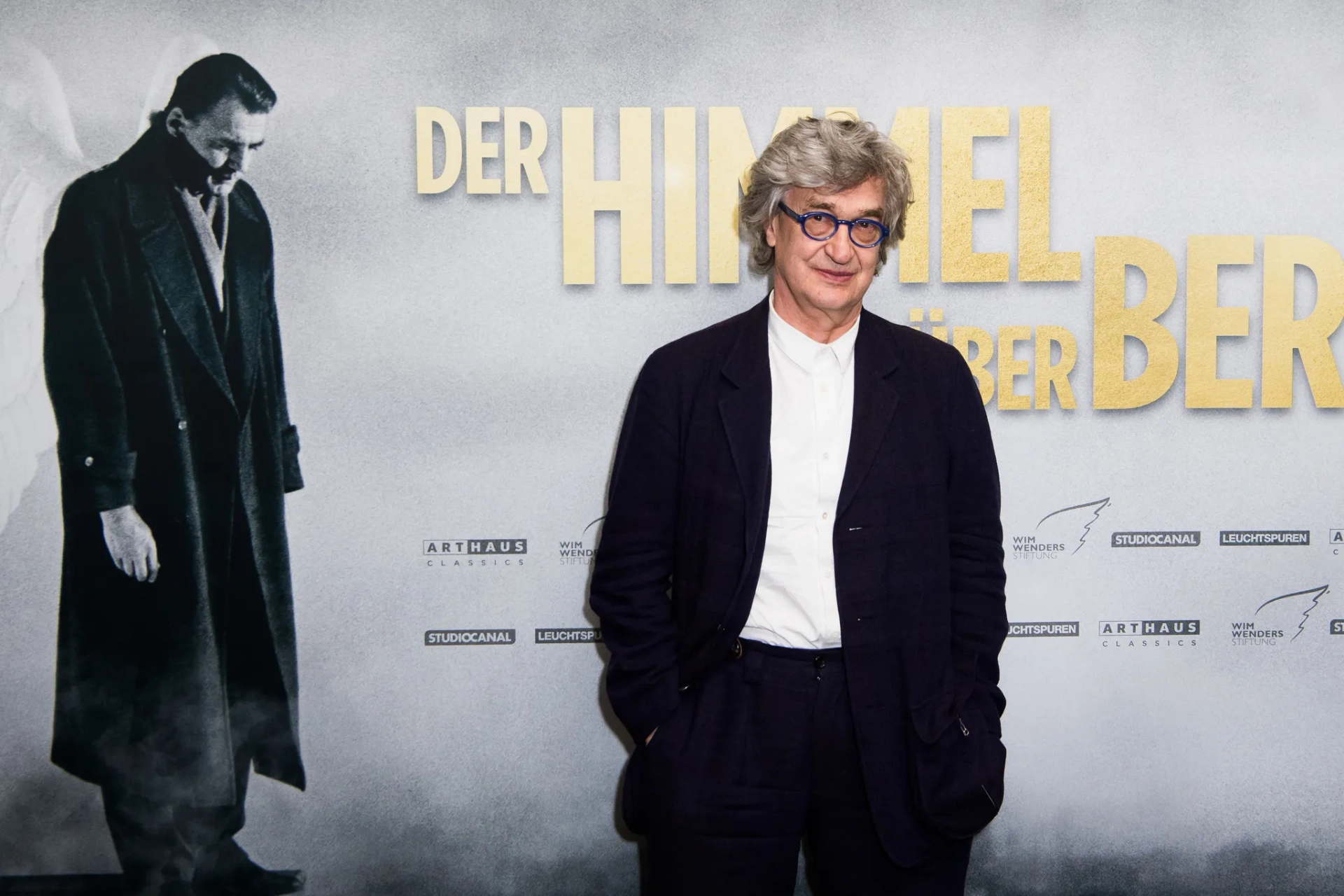 Wim Wenders and Bruno Ganz at an event for Wings of Desire (1987)