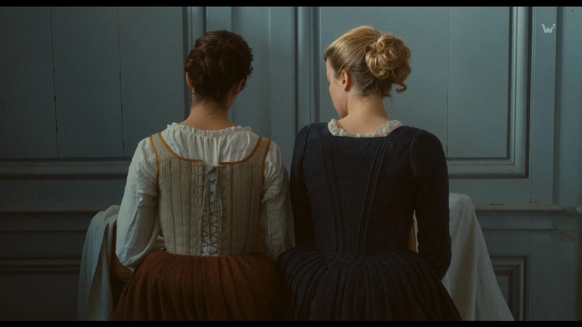 Adèle Haenel and Noémie Merlant in Portrait of a Lady on Fire (2019)