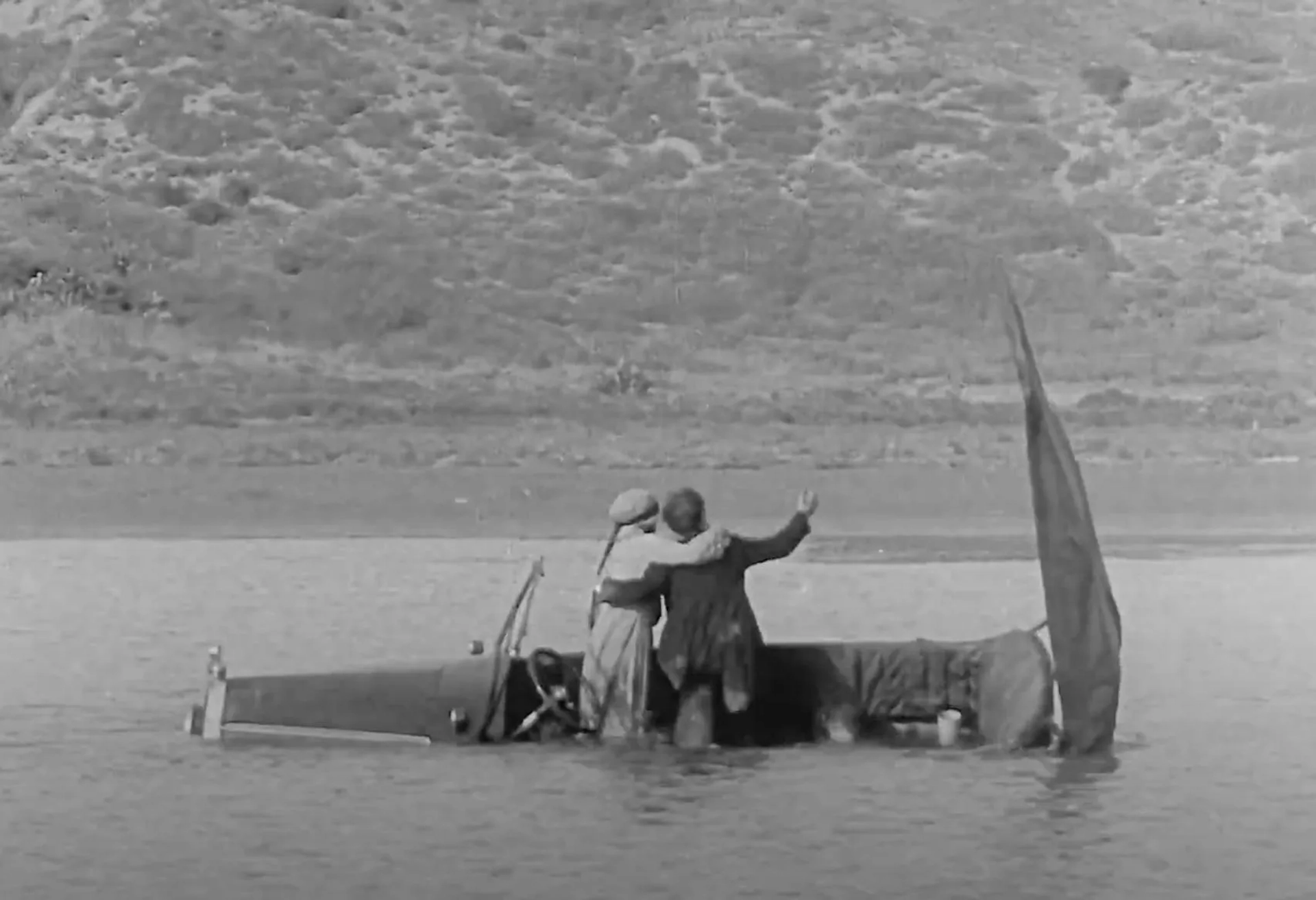 Buster Keaton and Kathryn McGuire in Sherlock Jr. (1924)