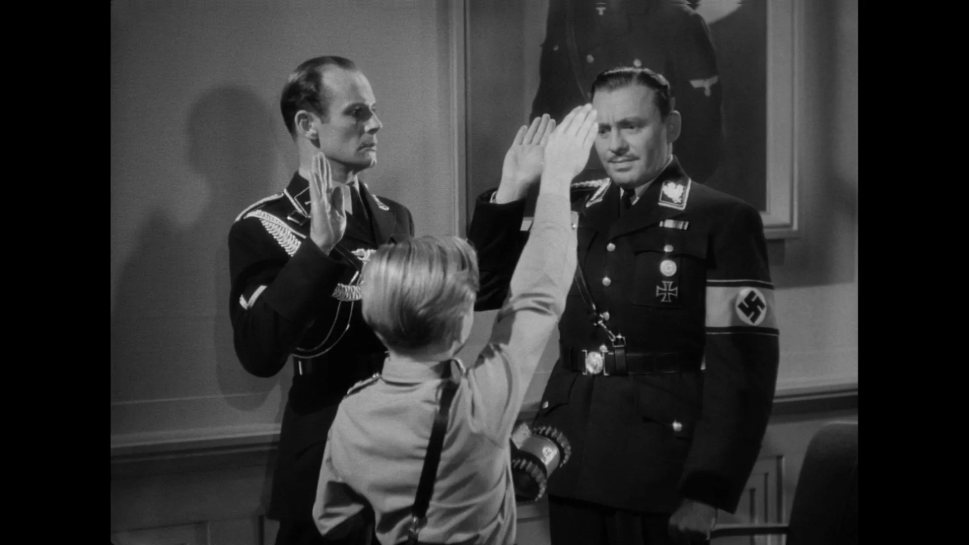 Jack Benny, Peter Caldwell, and George Lynn in To Be or Not to Be (1942)