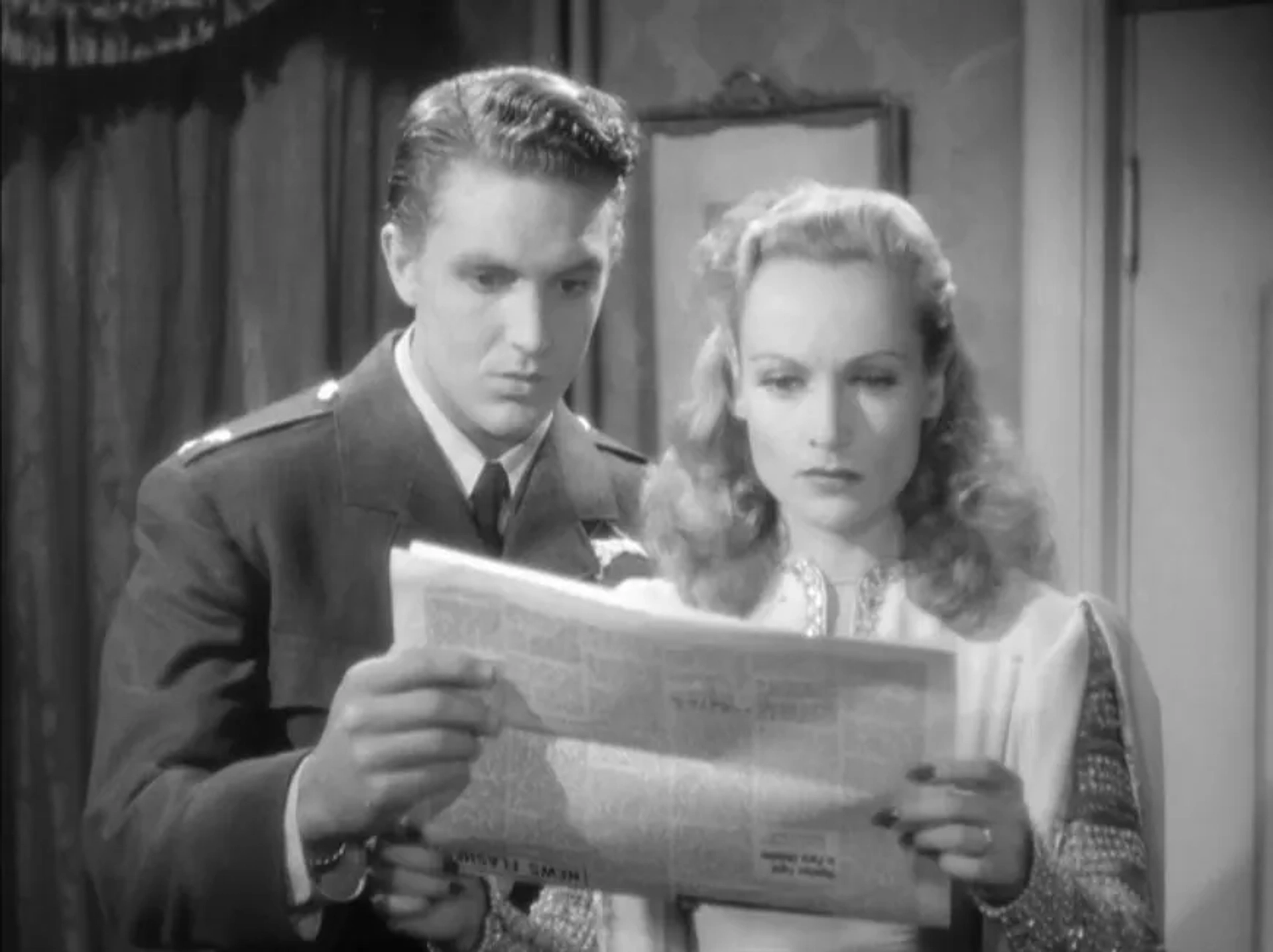 Carole Lombard and Robert Stack in To Be or Not to Be (1942)