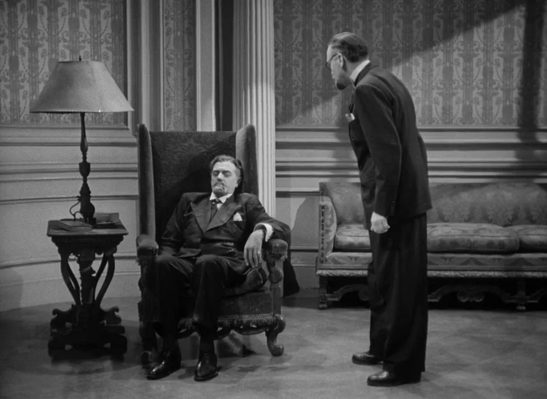 Jack Benny and Stanley Ridges in To Be or Not to Be (1942)