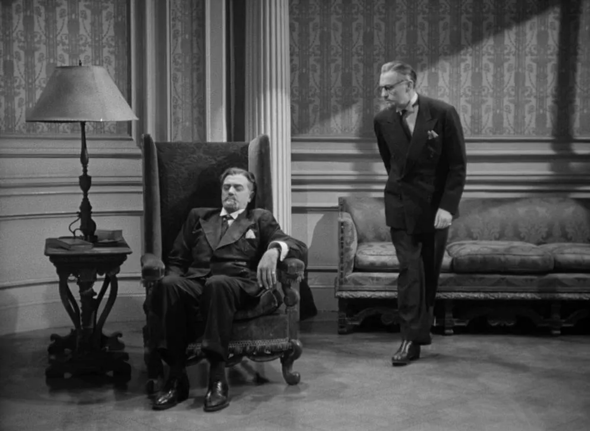 Jack Benny and Stanley Ridges in To Be or Not to Be (1942)