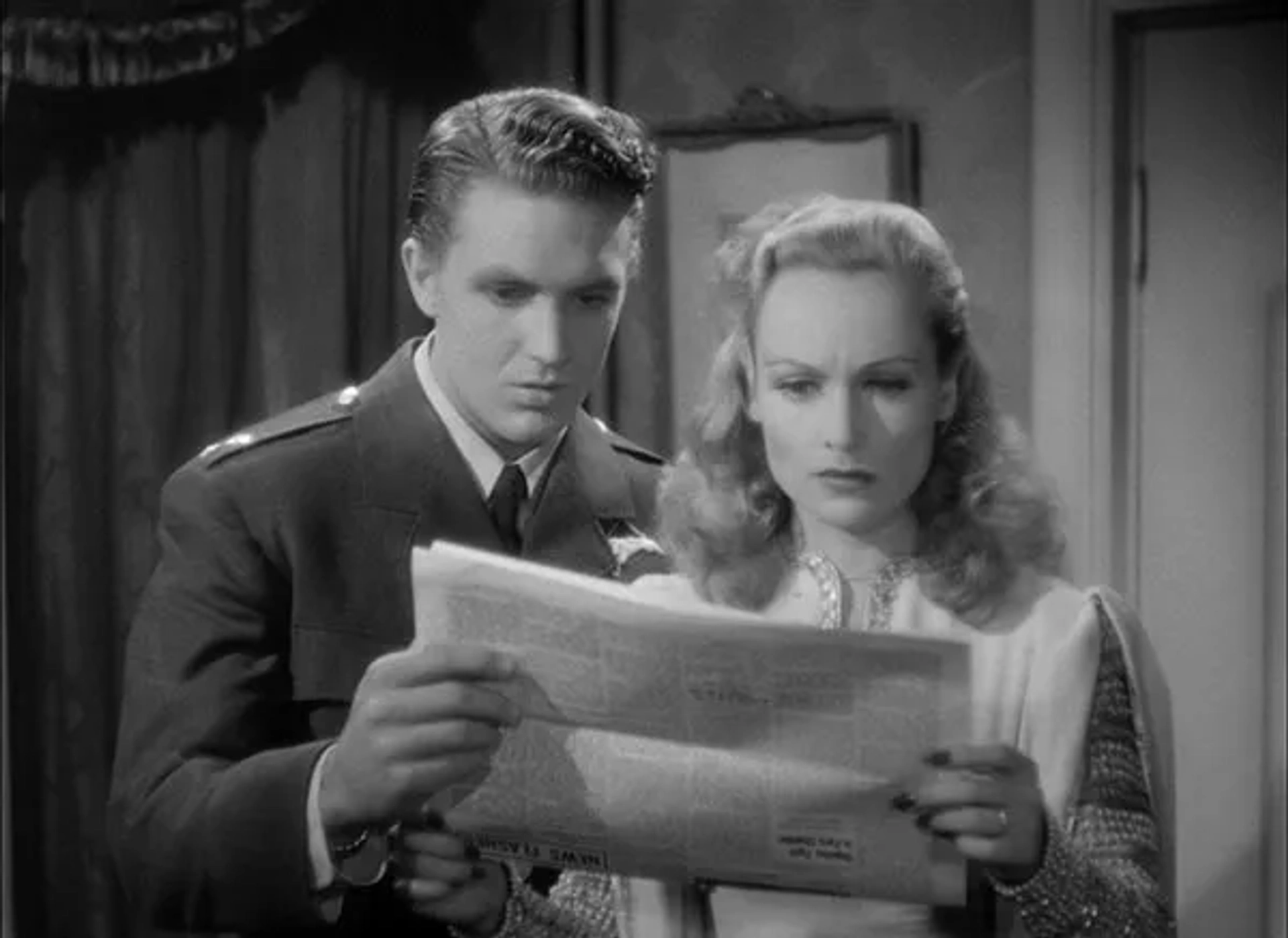 Carole Lombard and Robert Stack in To Be or Not to Be (1942)