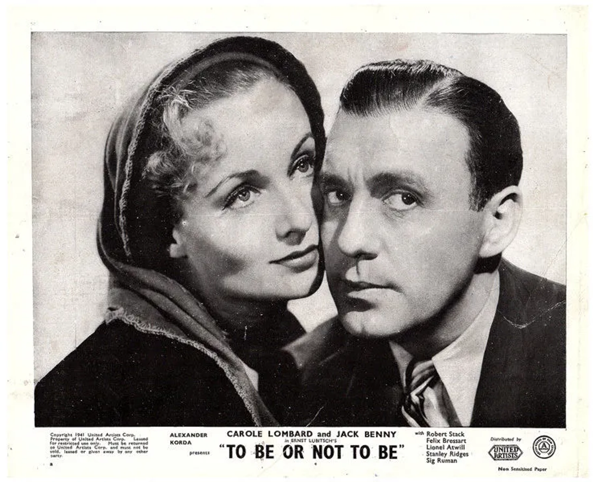 Jack Benny and Carole Lombard in To Be or Not to Be (1942)