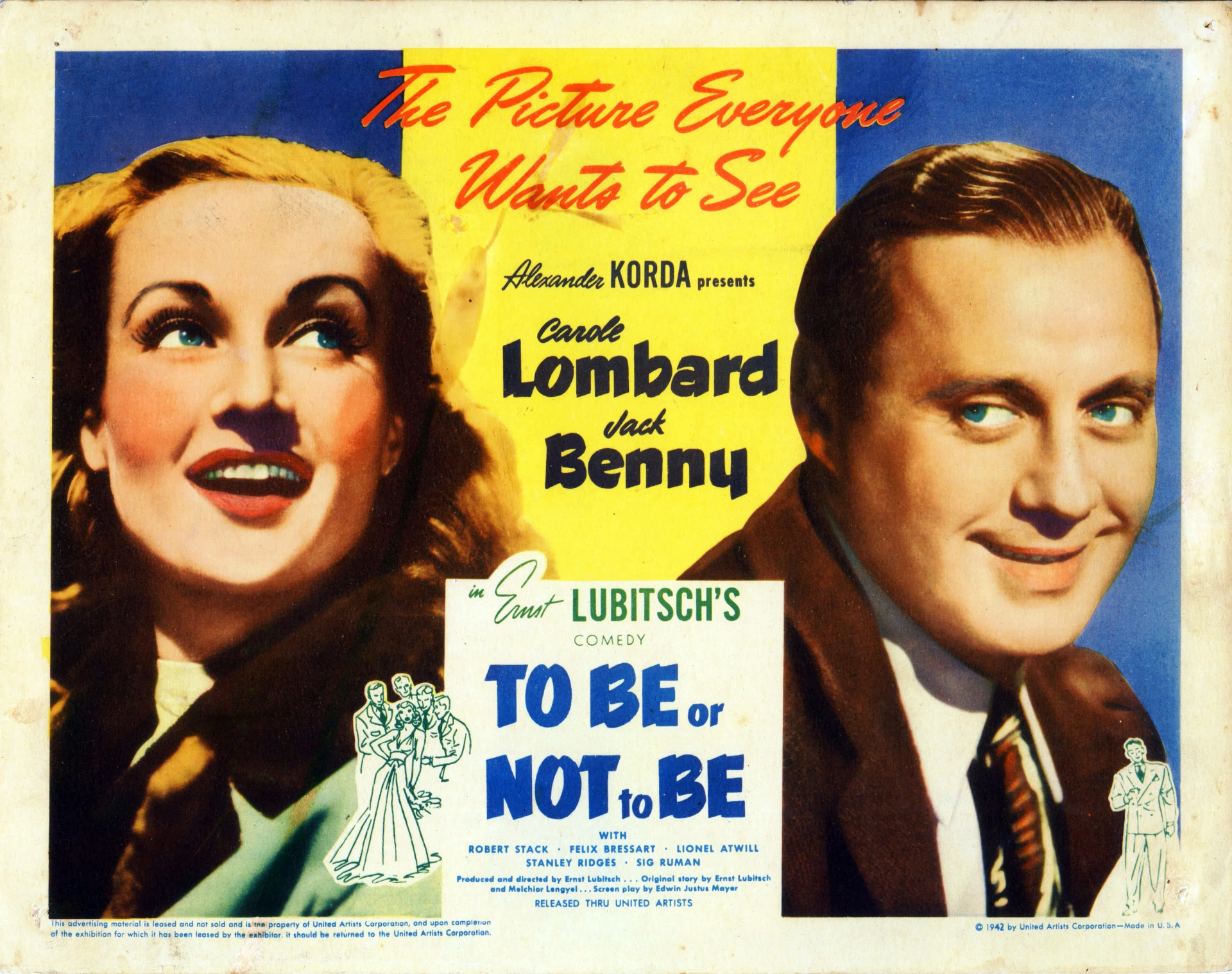 Jack Benny and Carole Lombard in To Be or Not to Be (1942)