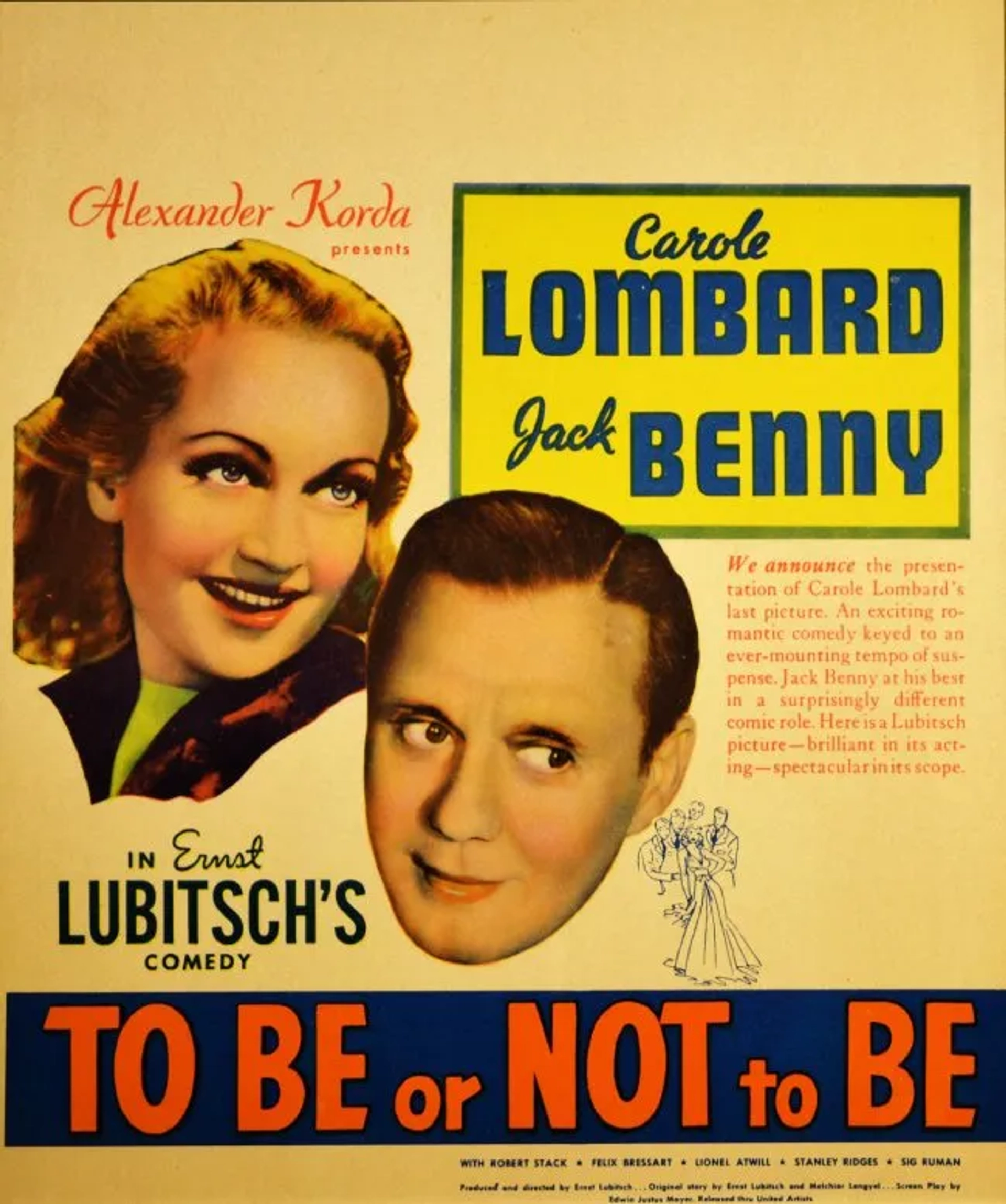 Jack Benny and Carole Lombard in To Be or Not to Be (1942)