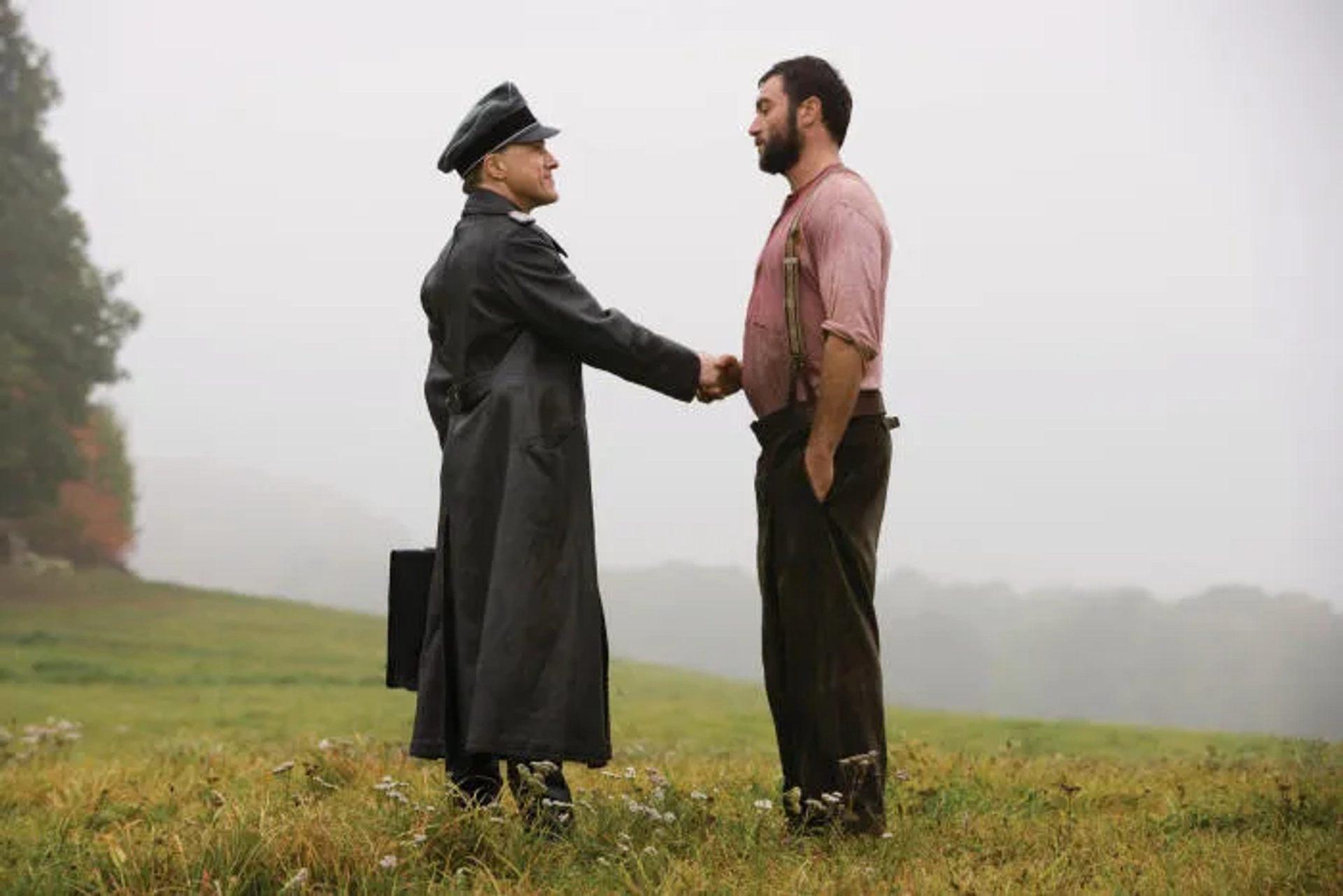 Christoph Waltz and Denis Ménochet in Inglourious Basterds (2009)