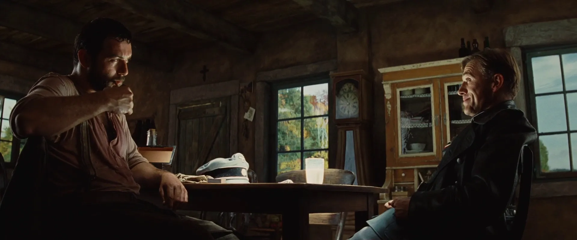 Christoph Waltz and Denis Ménochet in Inglourious Basterds (2009)