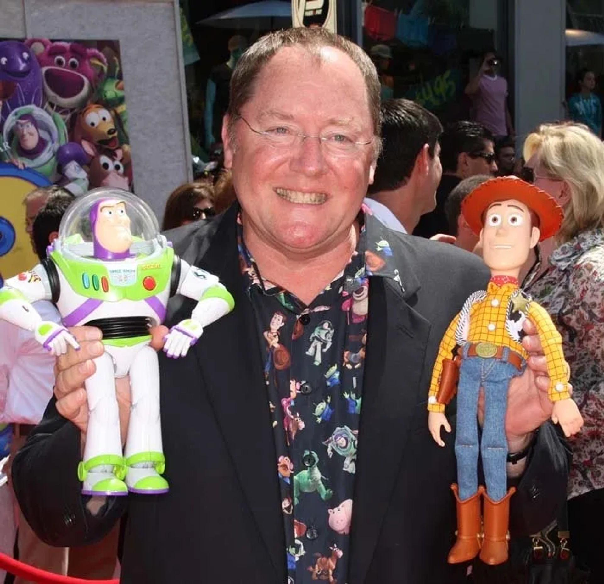 Tom Hanks, Tim Allen, and John Lasseter in Toy Story 3 (2010)