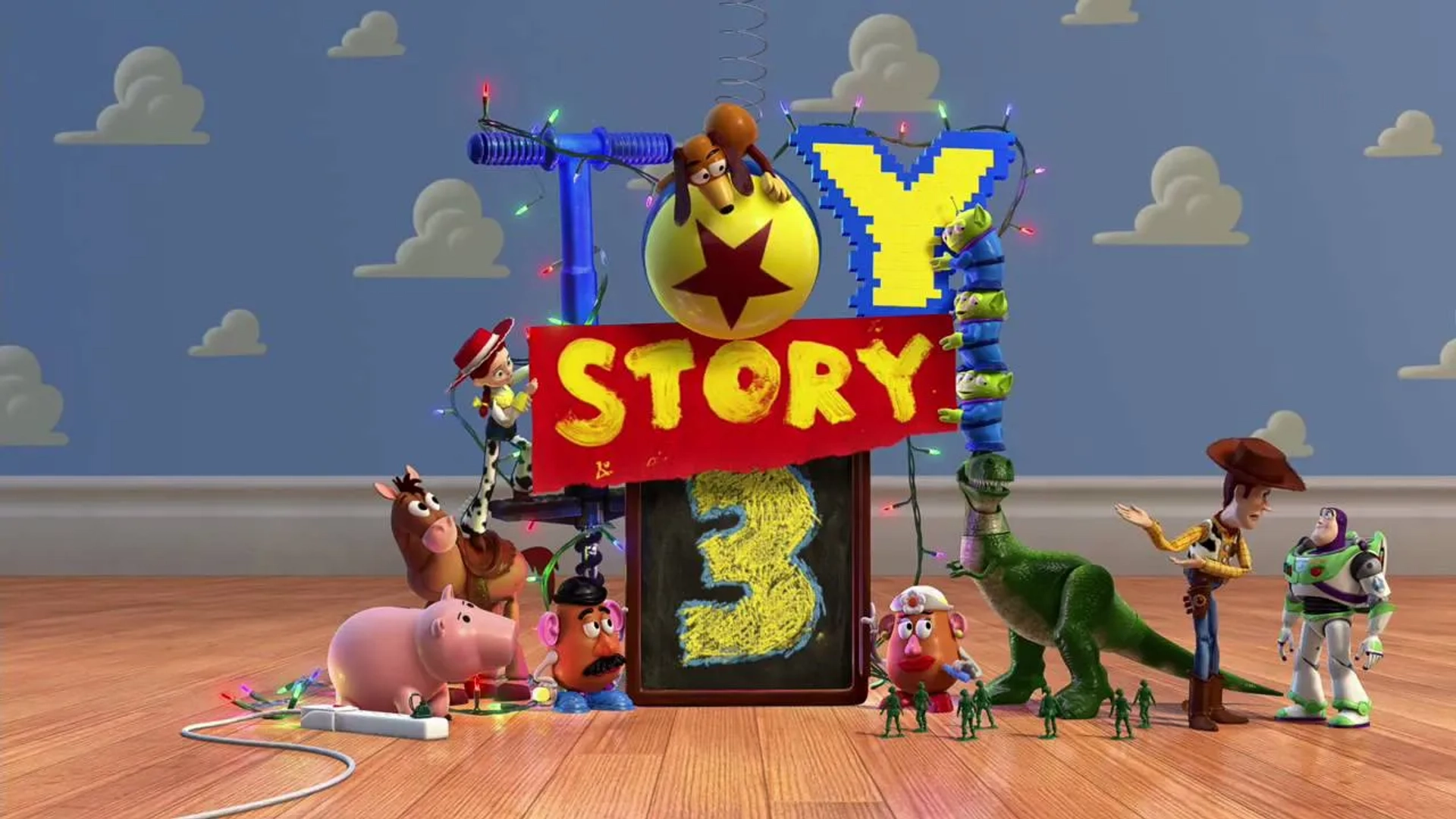 Tom Hanks, Joan Cusack, Tim Allen, John Ratzenberger, Wallace Shawn, Blake Clark, Estelle Harris, and Don Rickles in Toy Story 3 (2010)