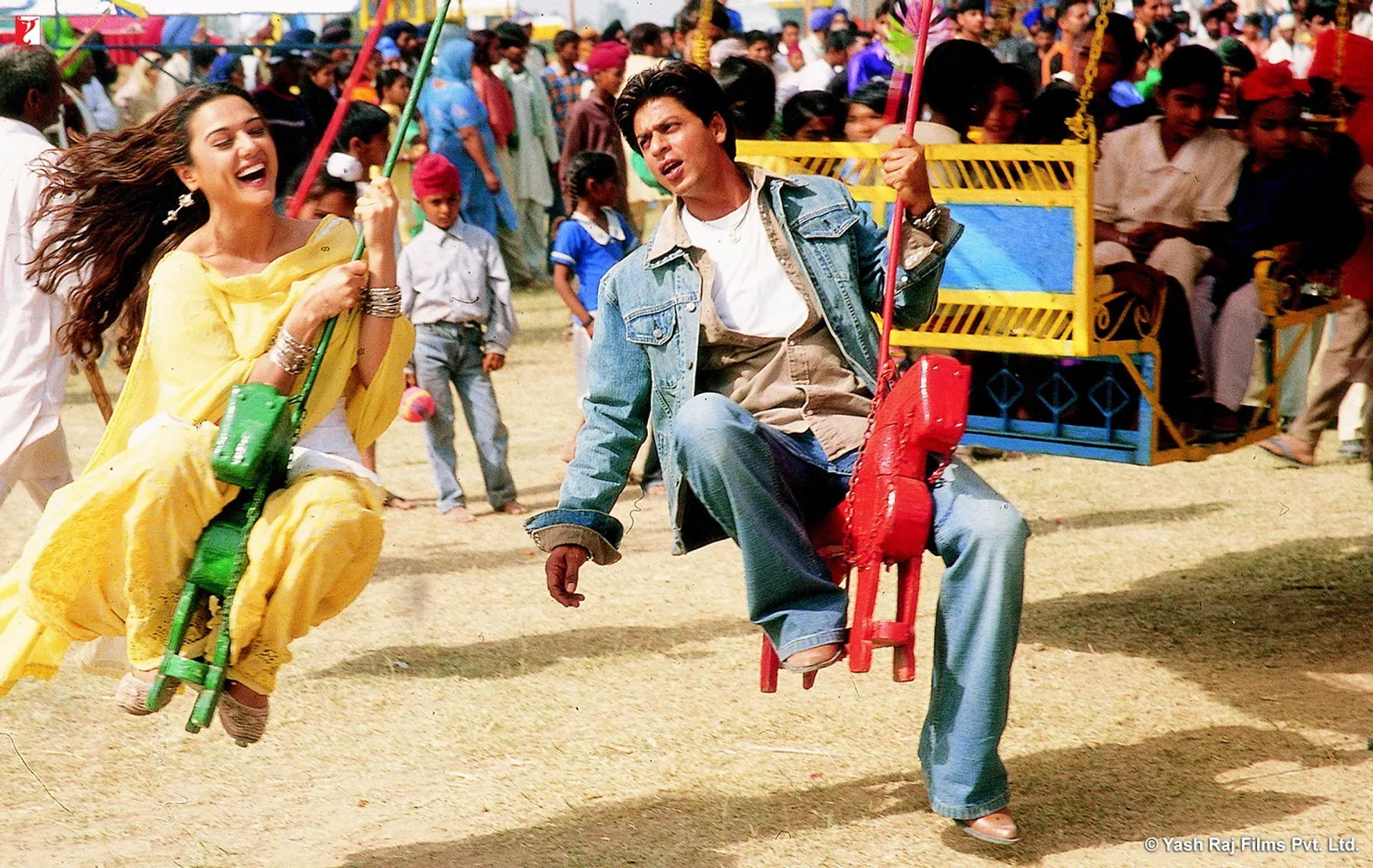 Preity G Zinta and Shah Rukh Khan in Veer Zaara (2004)