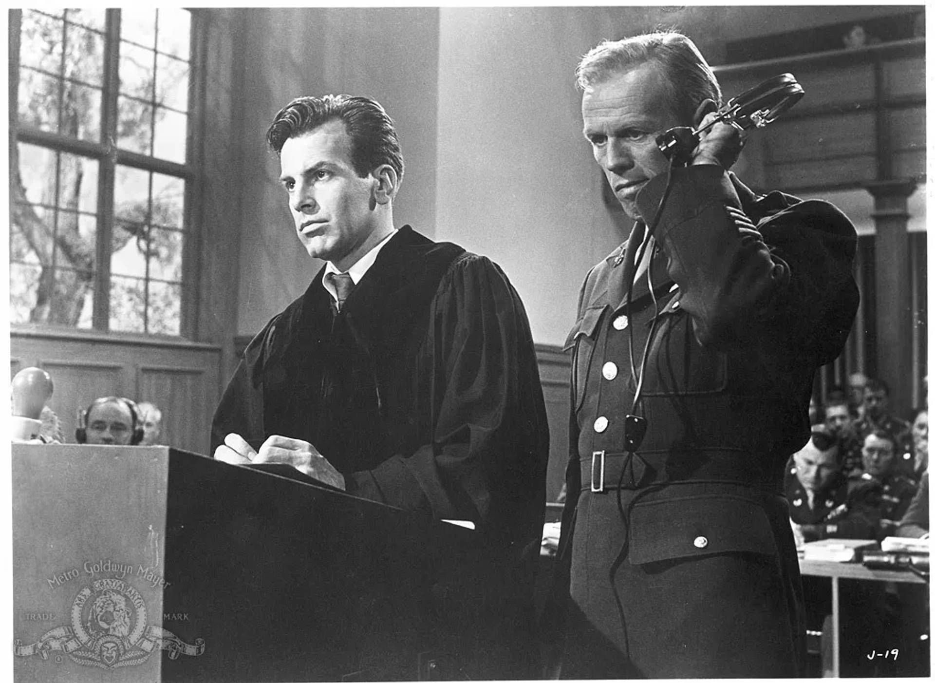 Maximilian Schell and Richard Widmark in Judgment at Nuremberg (1961)